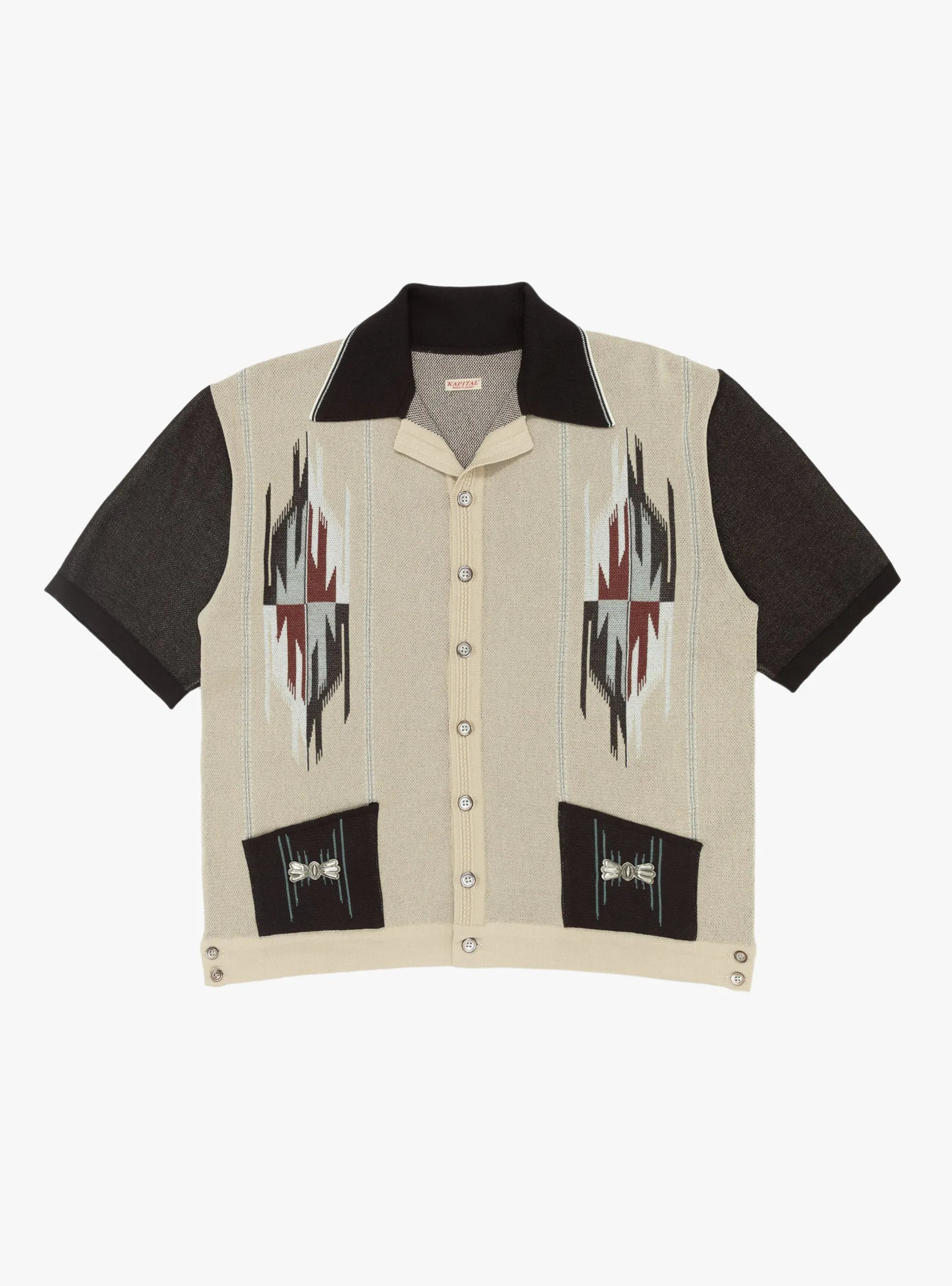 12G Cotton Knit Chimayo Aloha Polo Beige