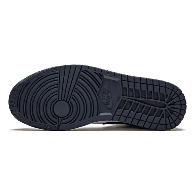Air Jordan 1 Mid Obsidian White Metallic Gold