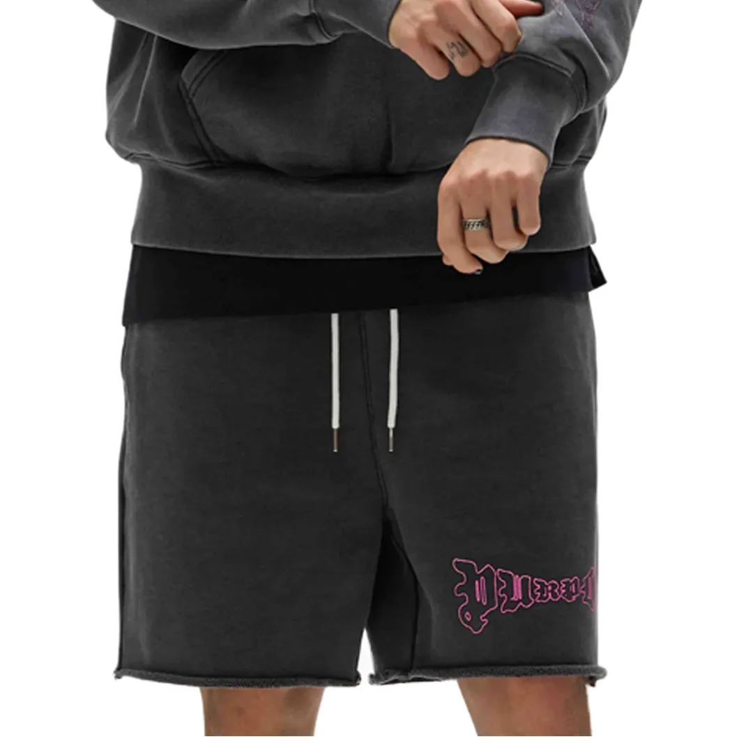 ARCHED GOTHIC SWEAT SHORTS BLACK BEAUTY