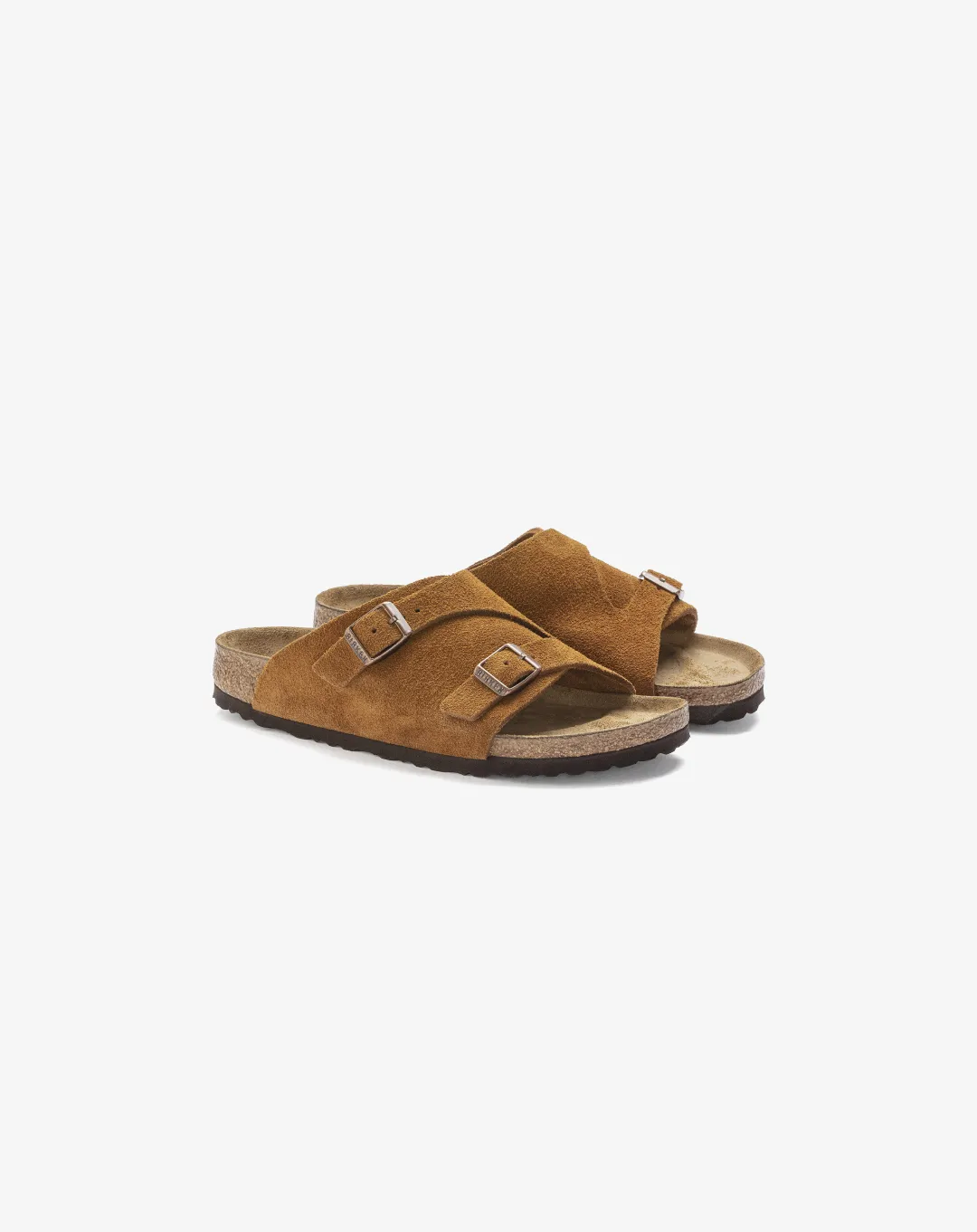 Birkenstock Zrich Suede Leather Sandal Brown