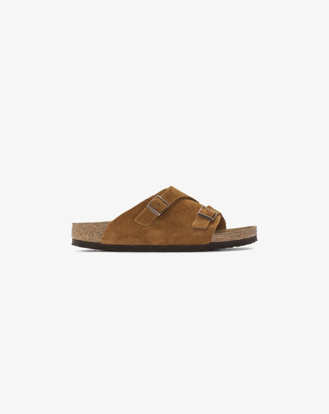 Birkenstock Zrich Suede Leather Sandal Brown