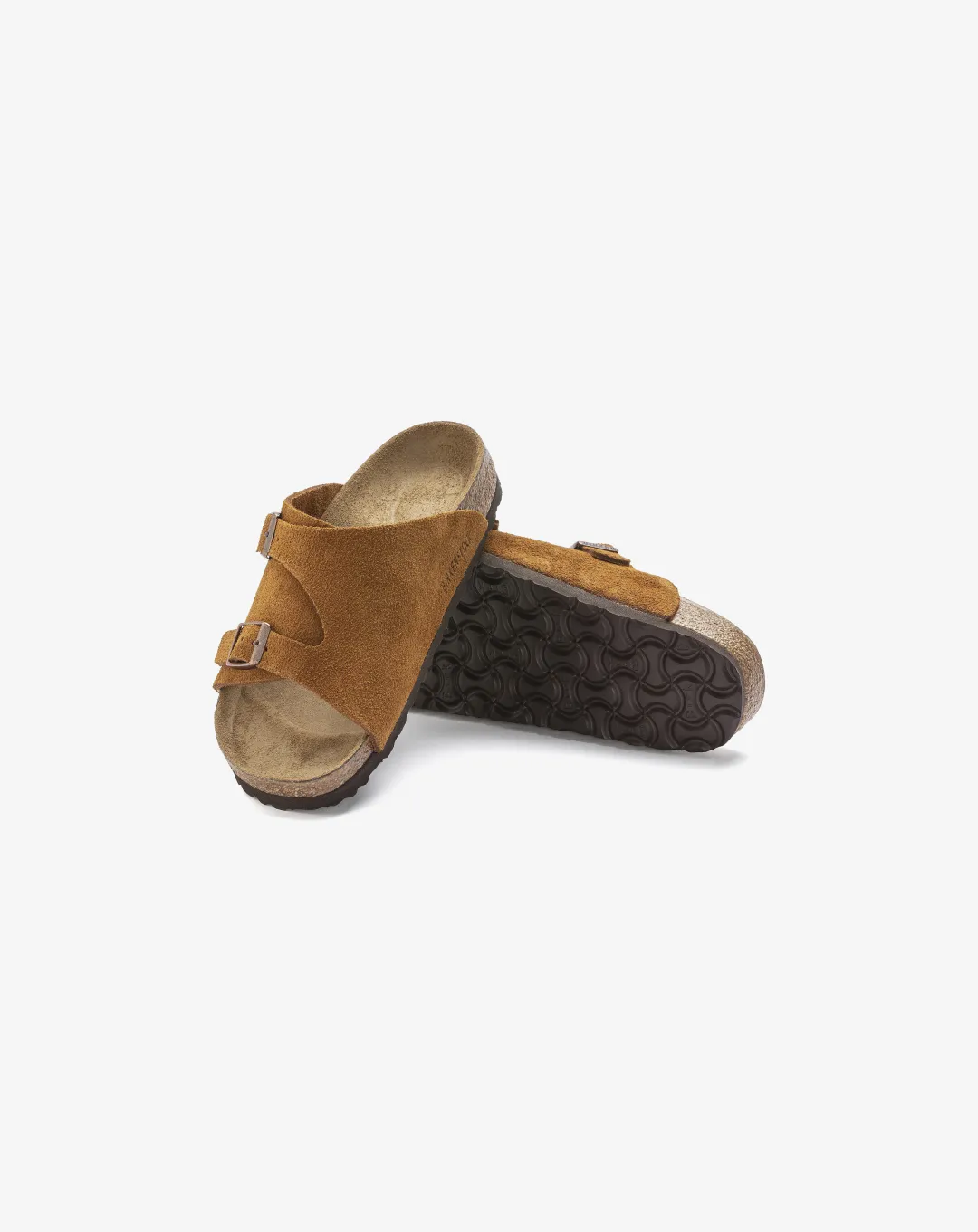 Birkenstock Zrich Suede Leather Sandal Brown