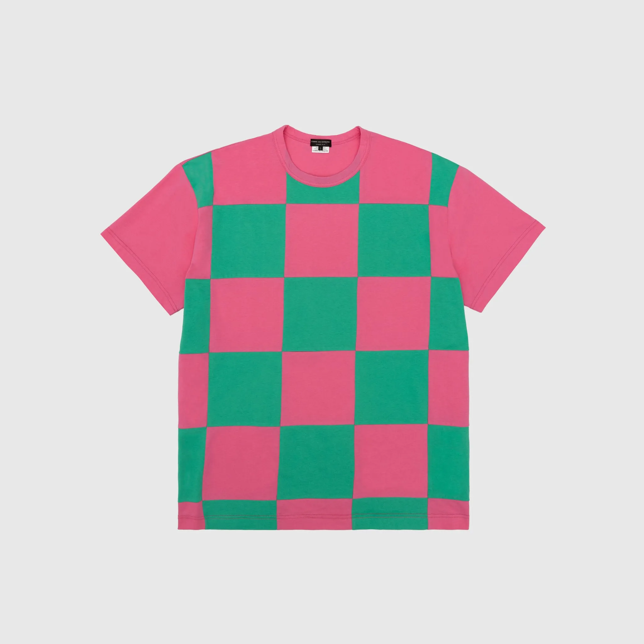 CHECKERED COTTON S/S T-SHIRT