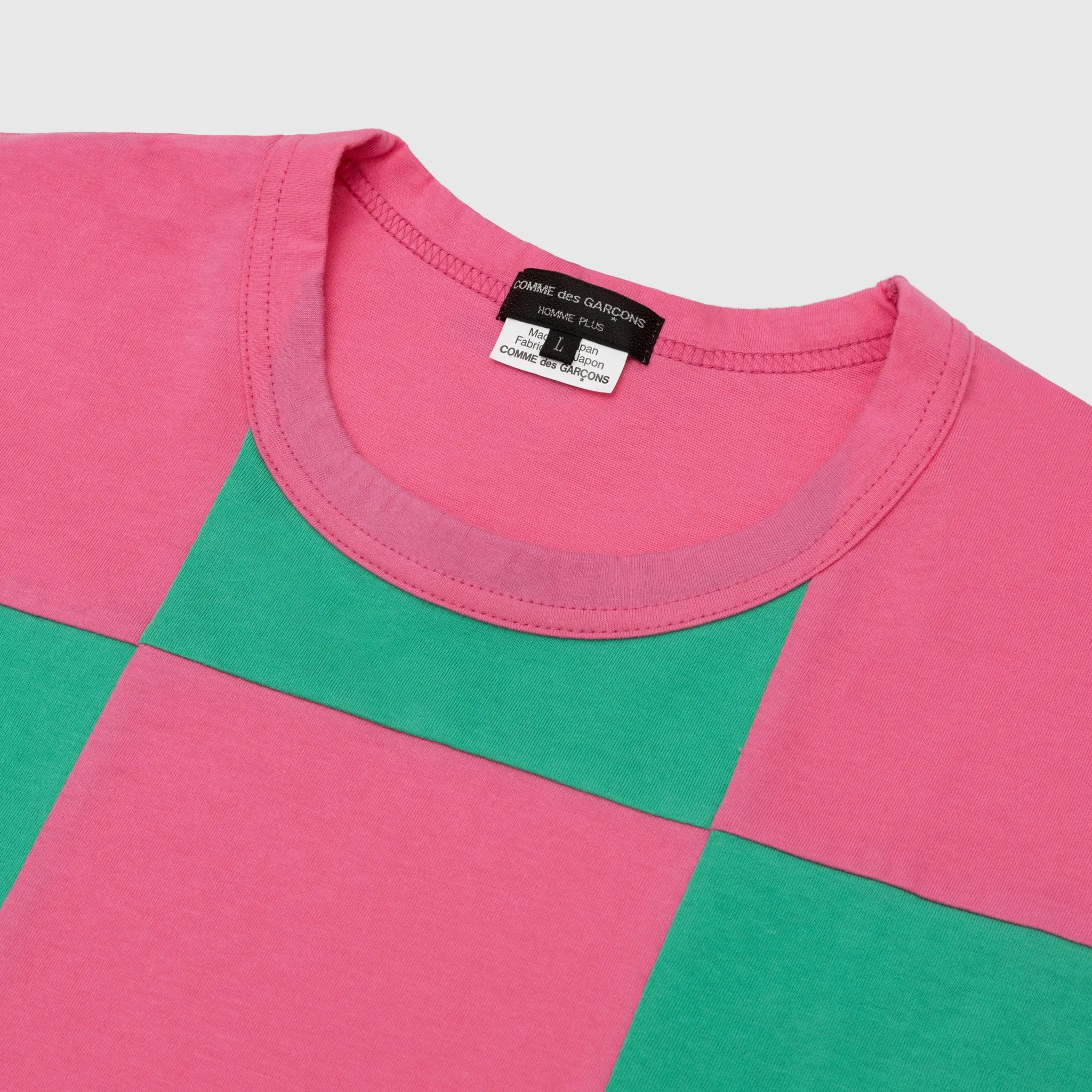 CHECKERED COTTON S/S T-SHIRT
