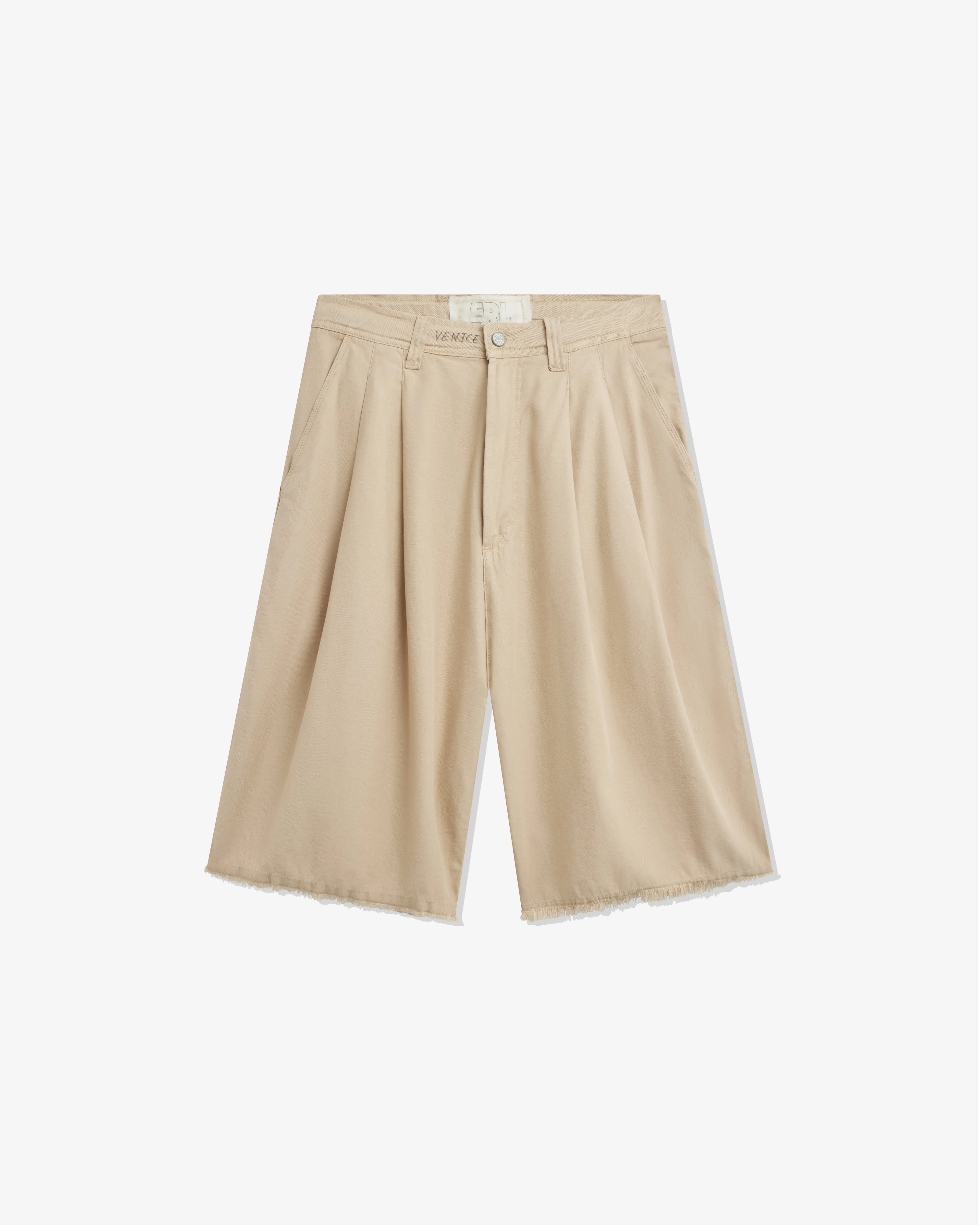ERL - Men's Distressed Chino Shorts - (Cream)