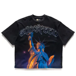 Godspeed New York Purple City Tee - Black