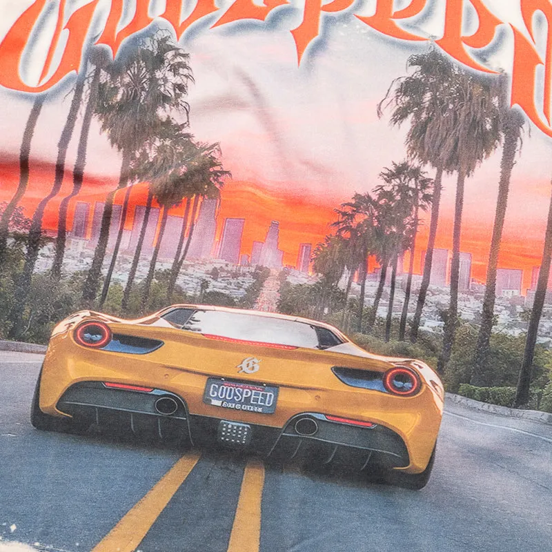 Godspeed New York Sunset Blvd Tee - Bone
