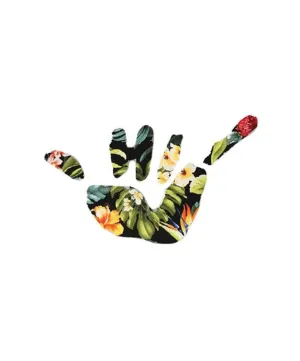 Hawaii Domestic Market - 6 HDM Hawaiian Floral Shaka Sticker