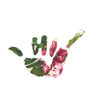 Hawaii Domestic Market - 6 HDM Shaka Floral Sticker