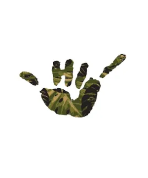Hawaii Domestic Market - 6 HDM Shaka Hawaiian Camo Sticker