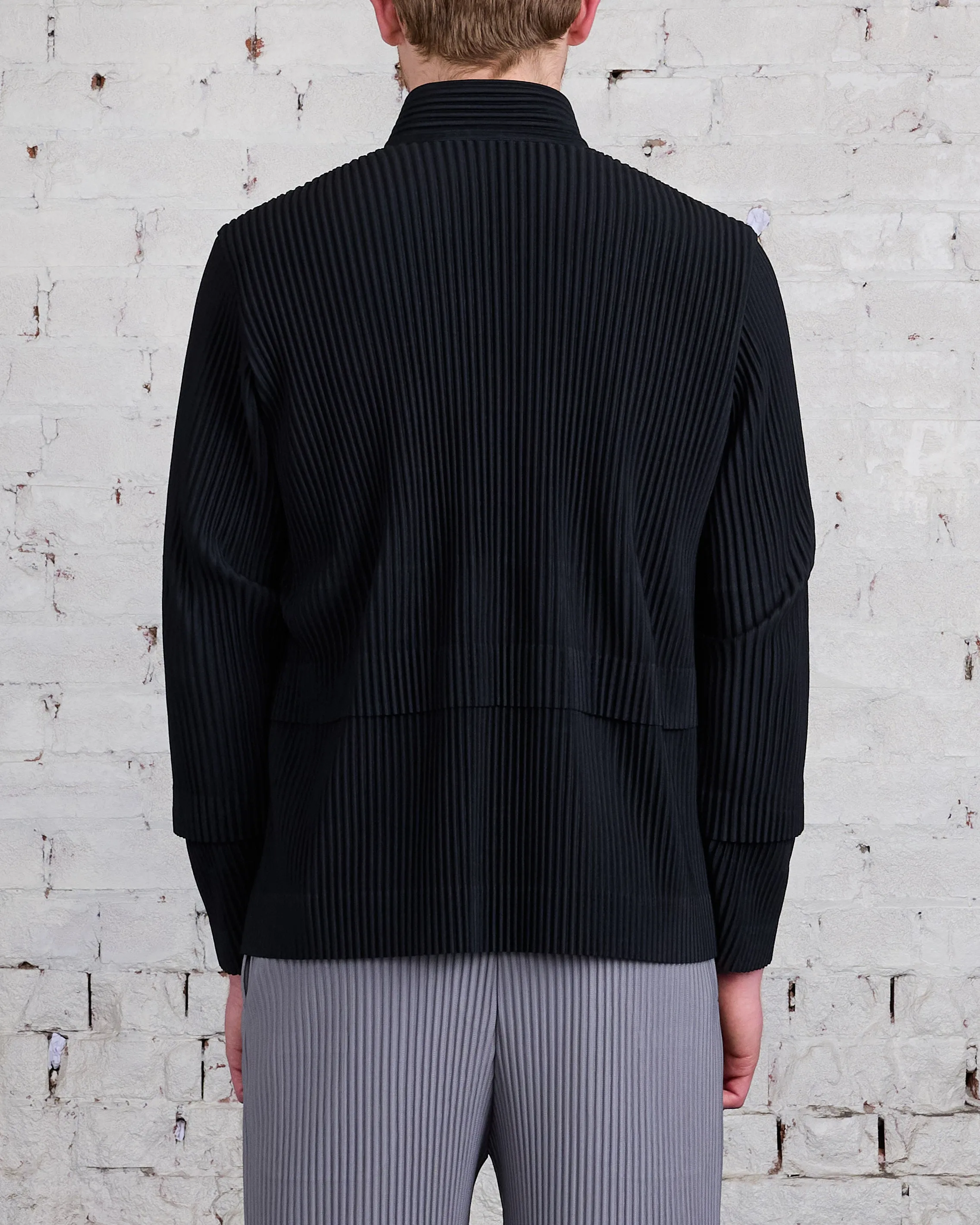 HOMME PLISS ISSEY MIYAKE Pleats June Cargo Jacket Black