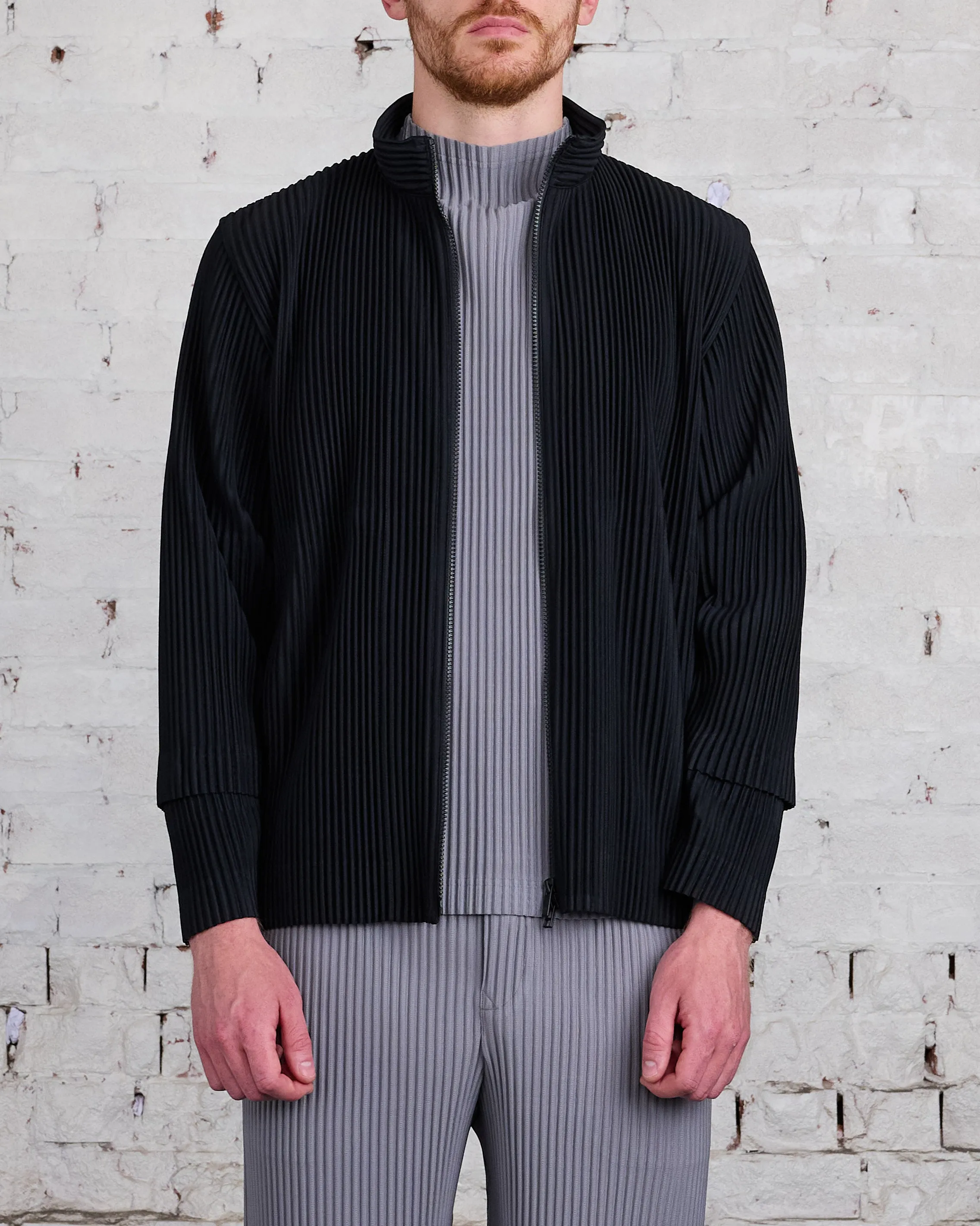 HOMME PLISS ISSEY MIYAKE Pleats June Cargo Jacket Black