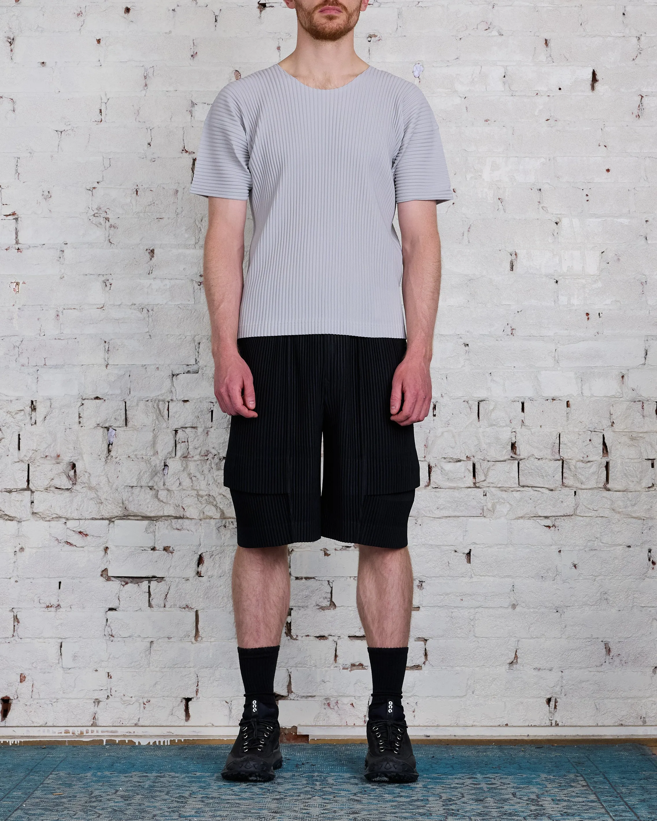 HOMME PLISS ISSEY MIYAKE Pleats June Cargo Short Black