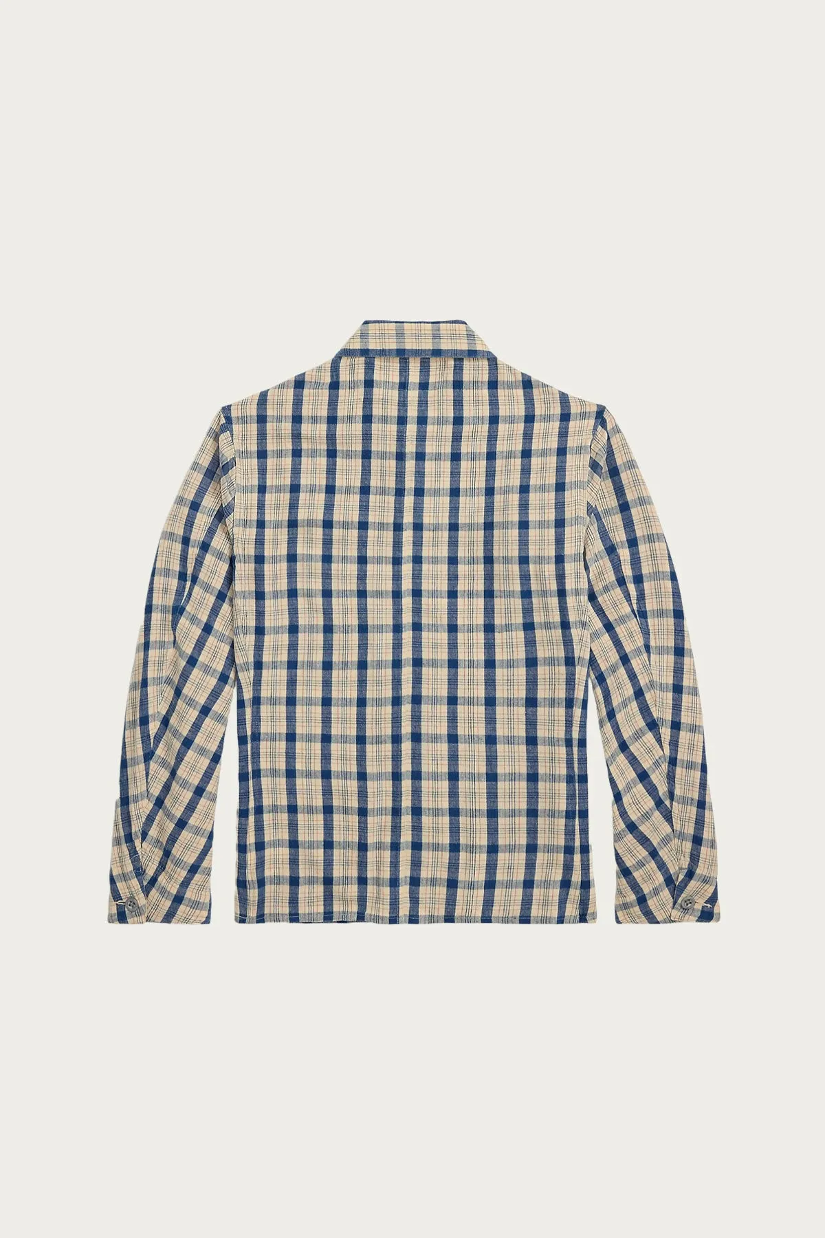 Indigo Plaid Twill Engineer Jacket - Indigo Plaid Multi