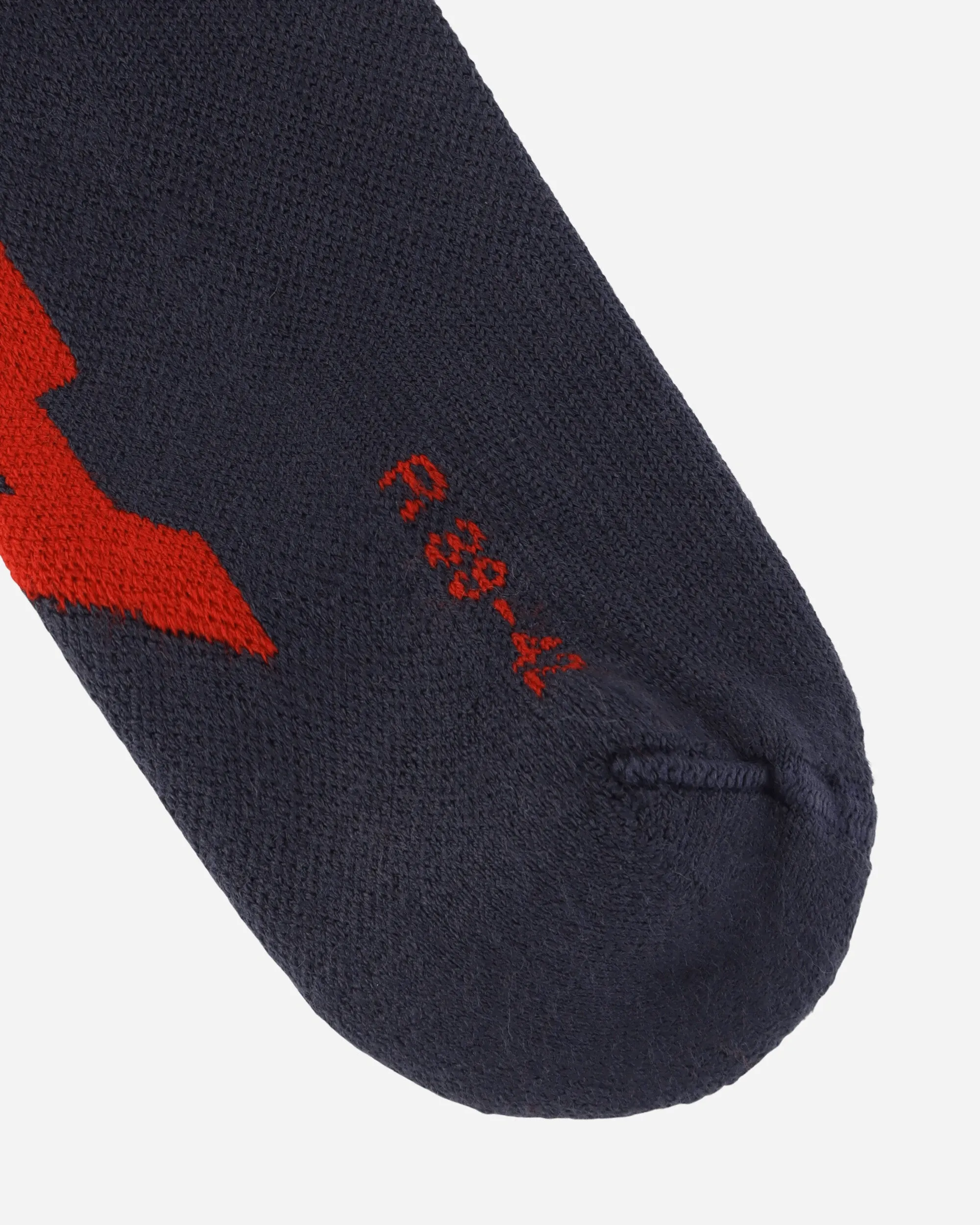 Inner Logo Socks Anthracite Grey / Red