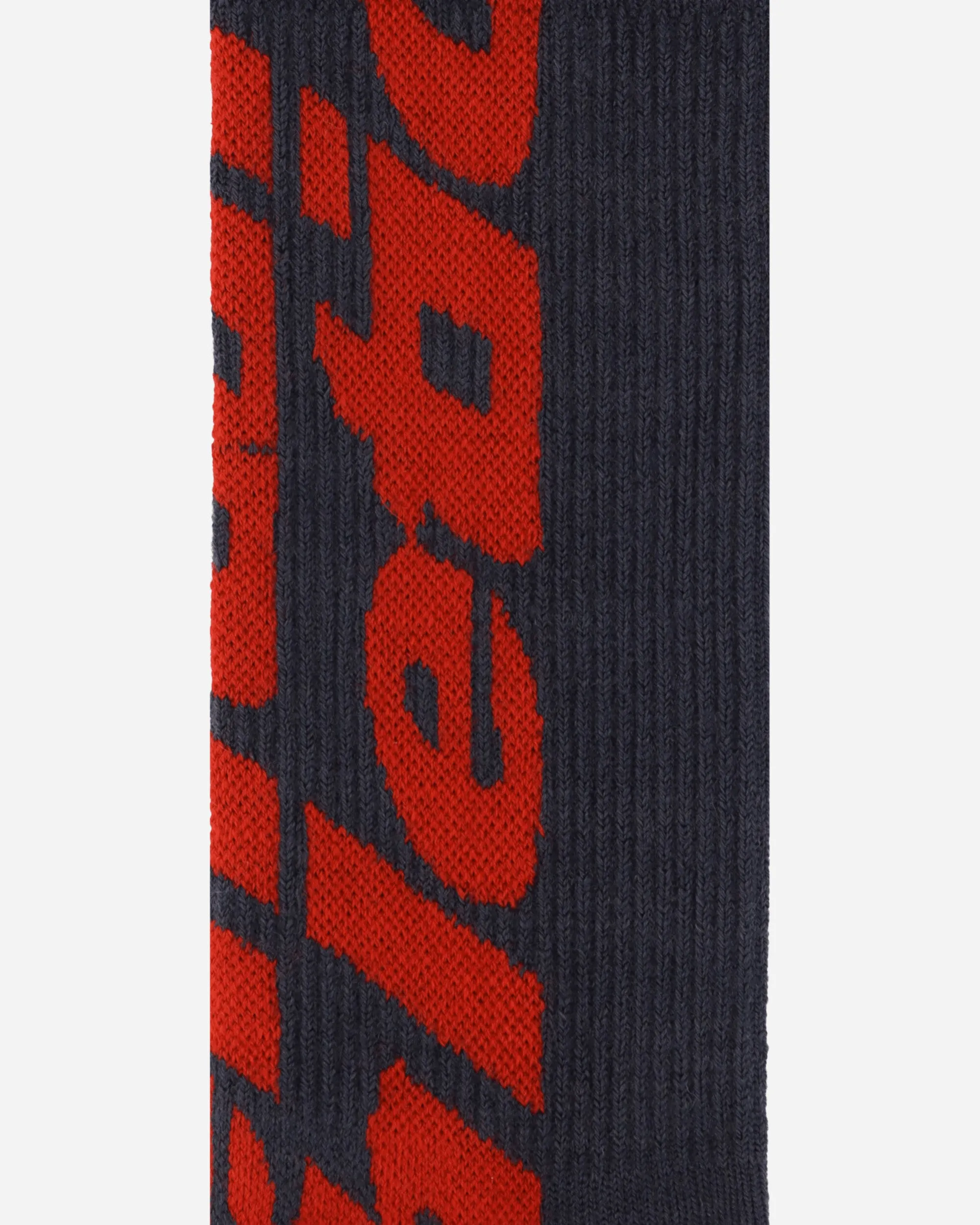 Inner Logo Socks Anthracite Grey / Red