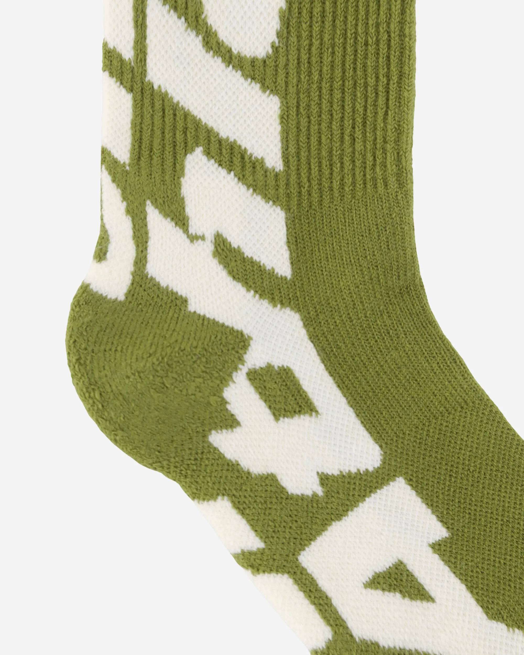 Inner Logo Socks Green / Off White