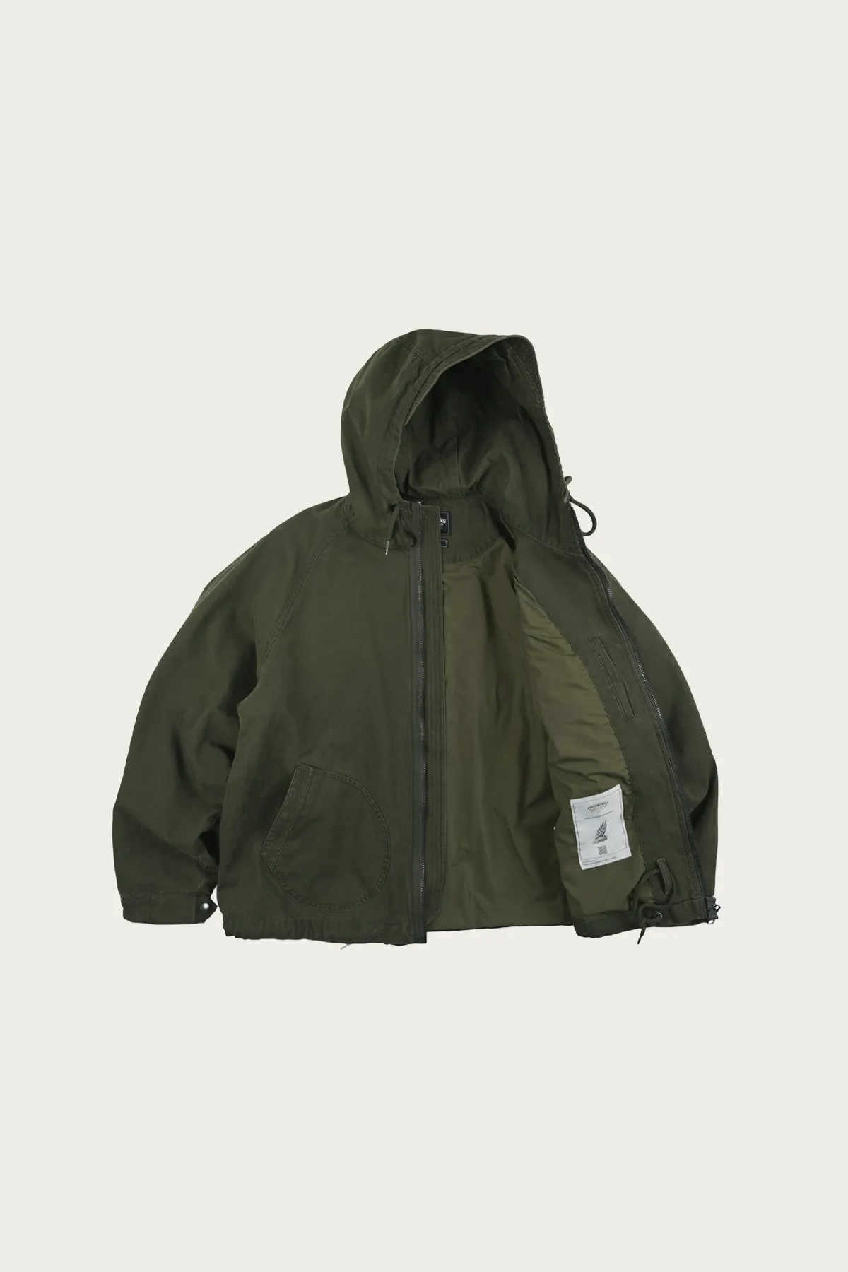 Jungle Cloth Deck Hooded Parka - Olive