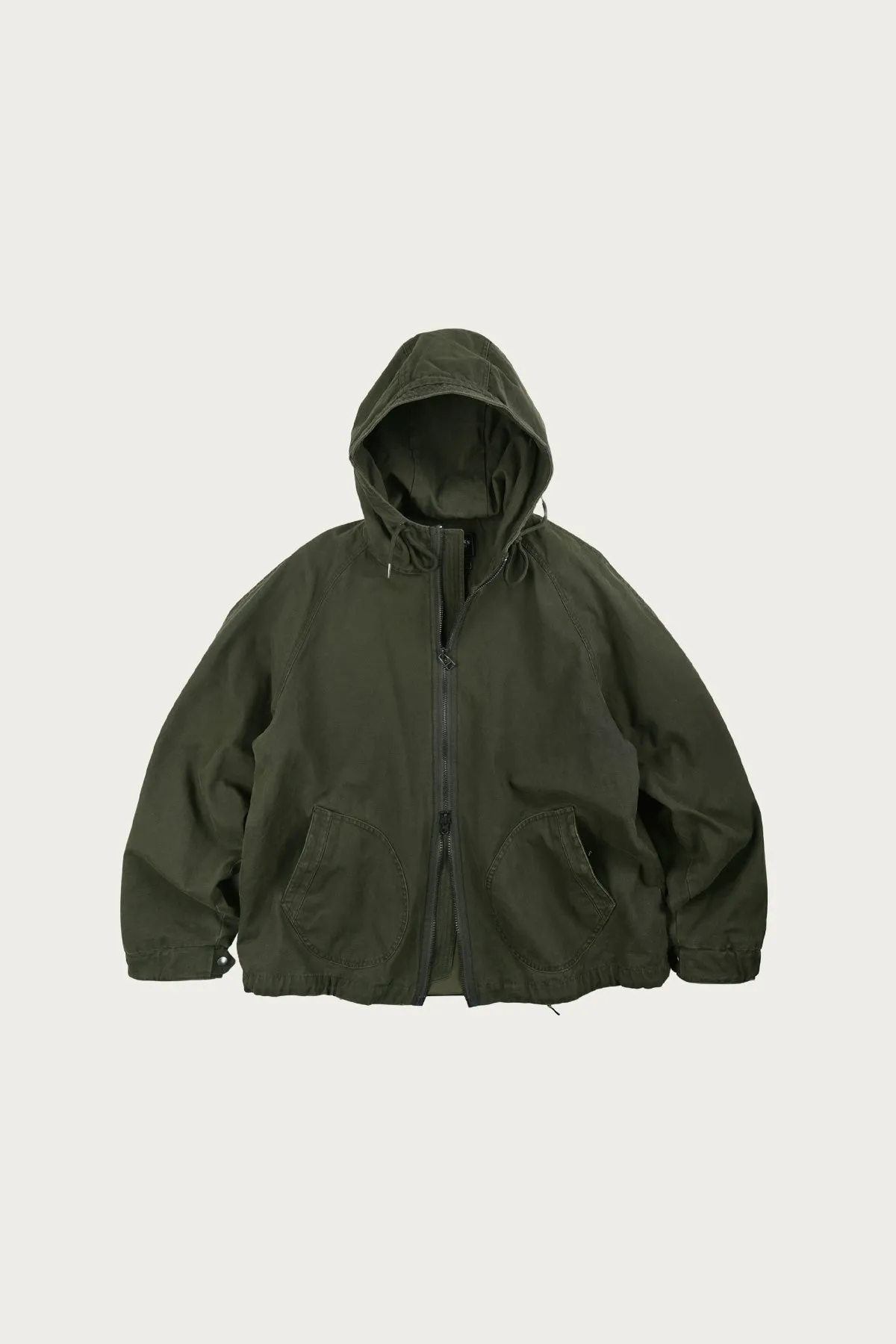 Jungle Cloth Deck Hooded Parka - Olive