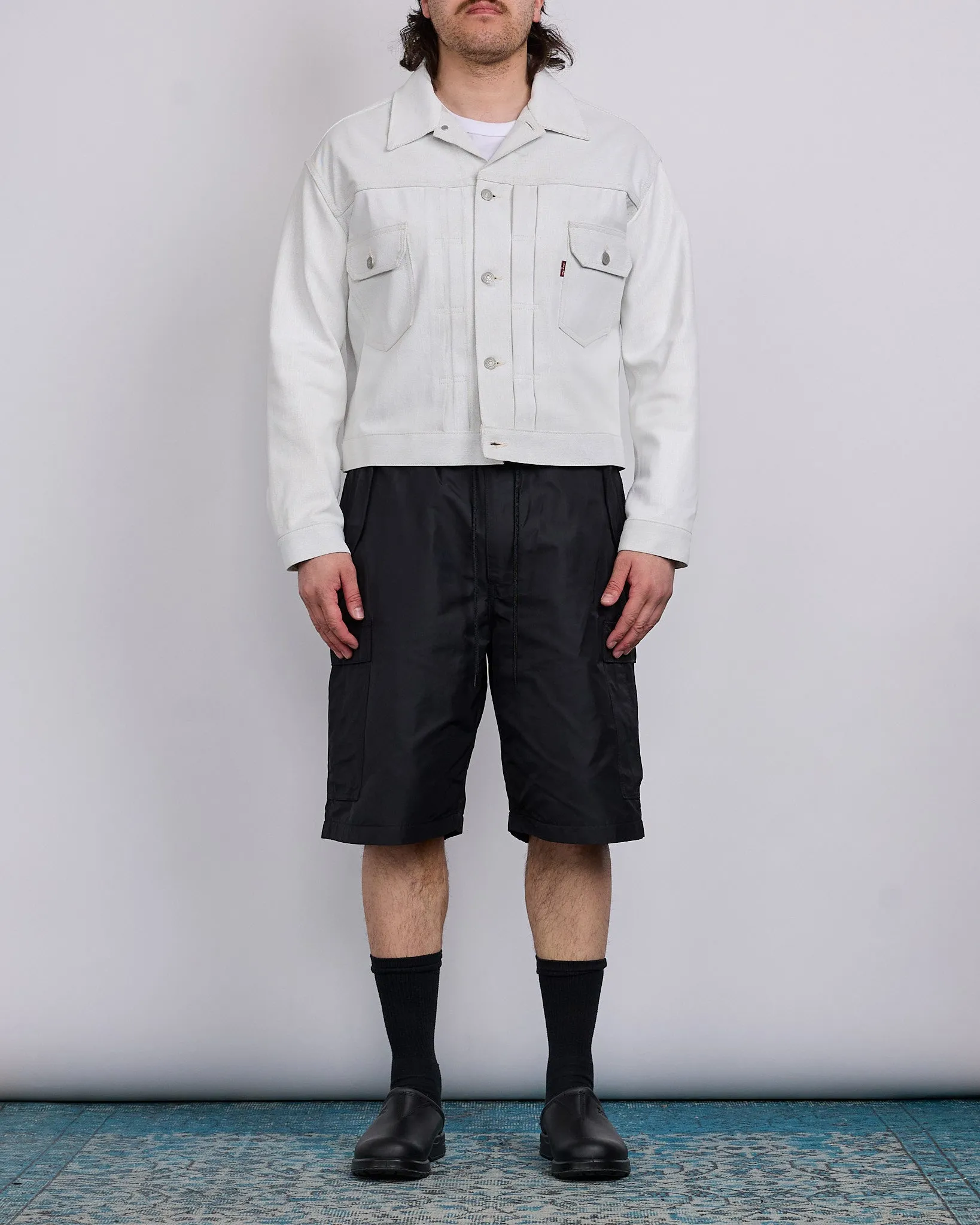 Junya Watanabe MAN Twill x Oxford Cargo Short Black