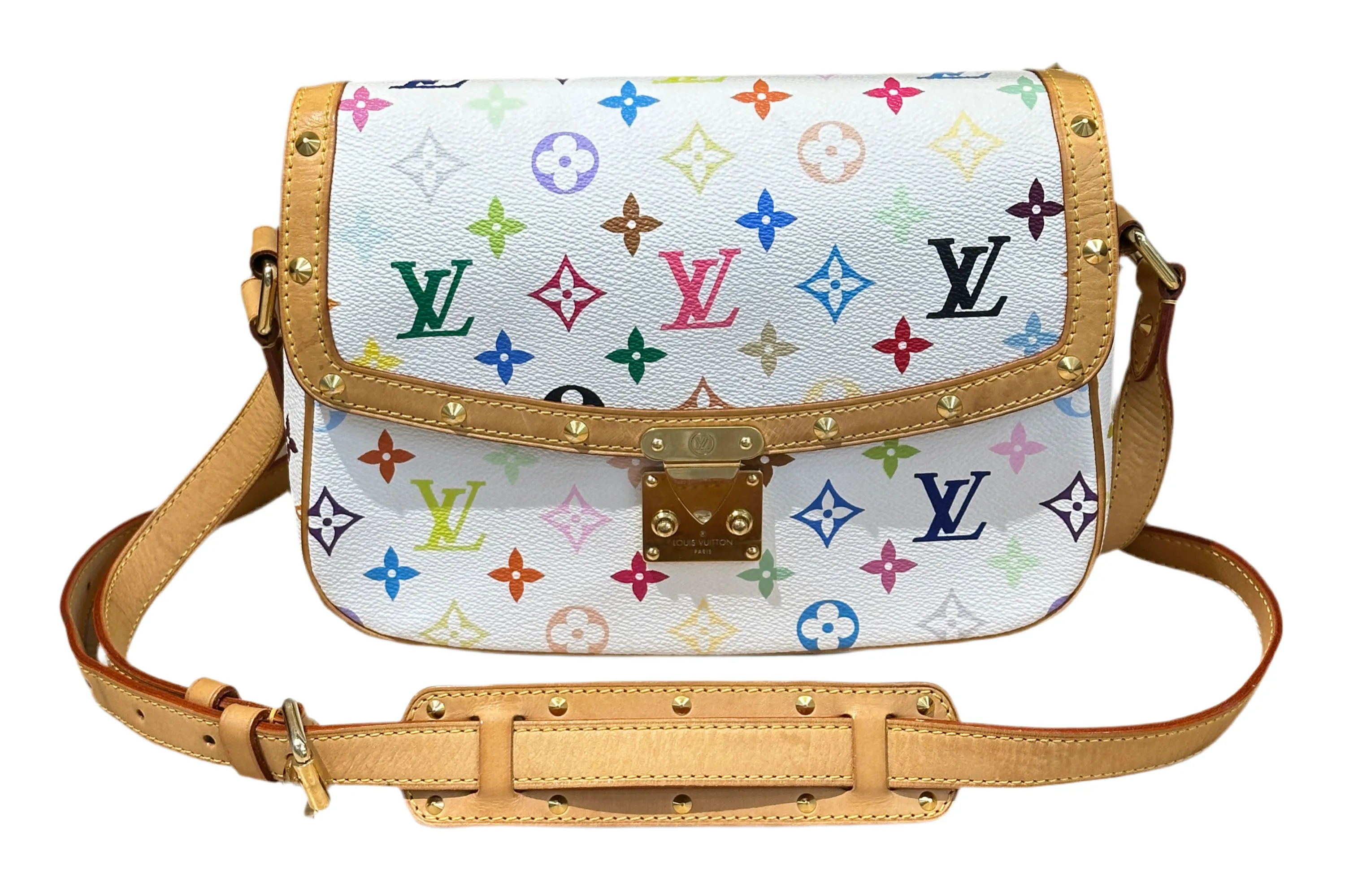 Louis Vuitton SologneMonogram Multicolore White (Pre-Loved)