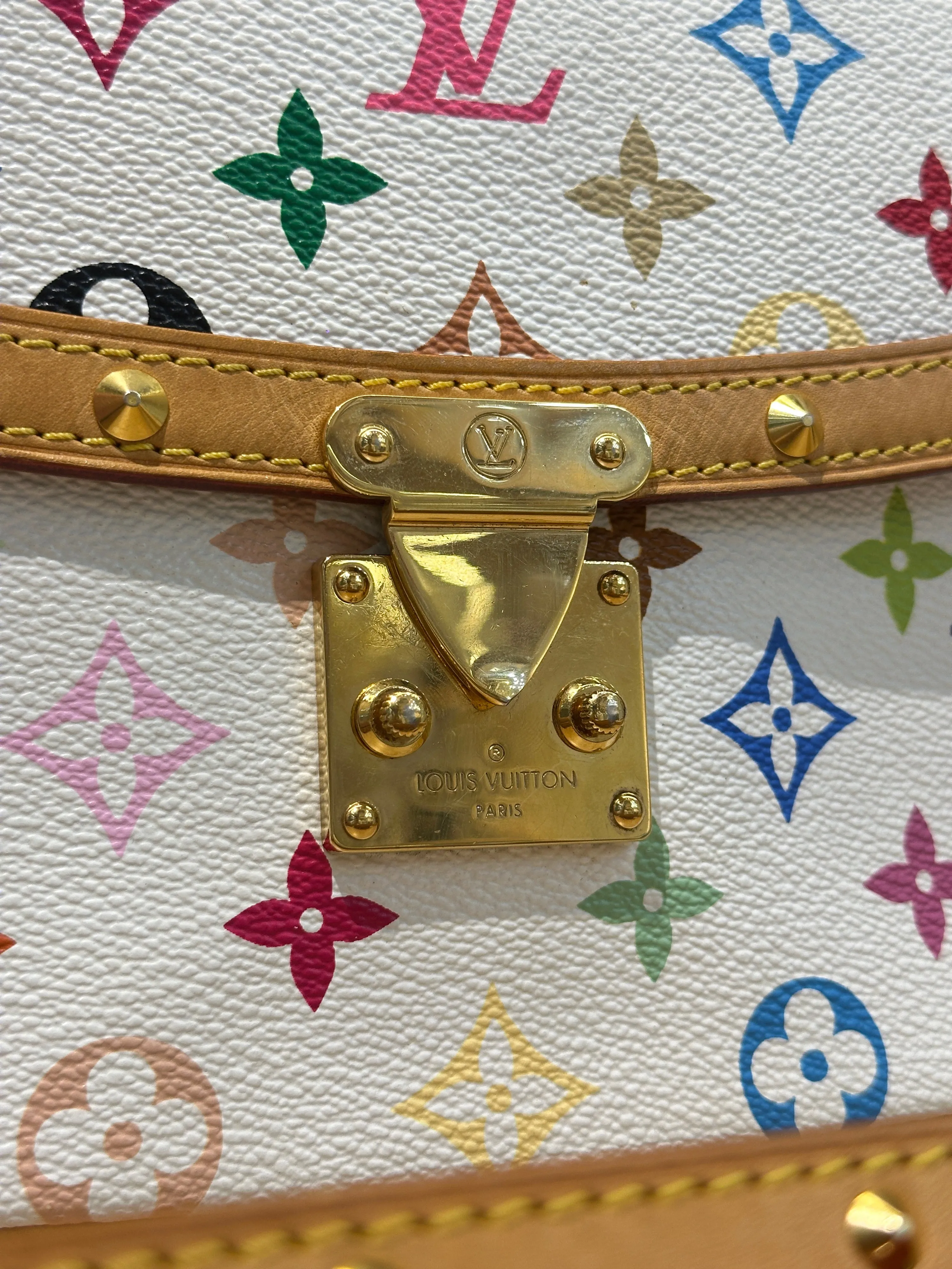 Louis Vuitton SologneMonogram Multicolore White (Pre-Loved)