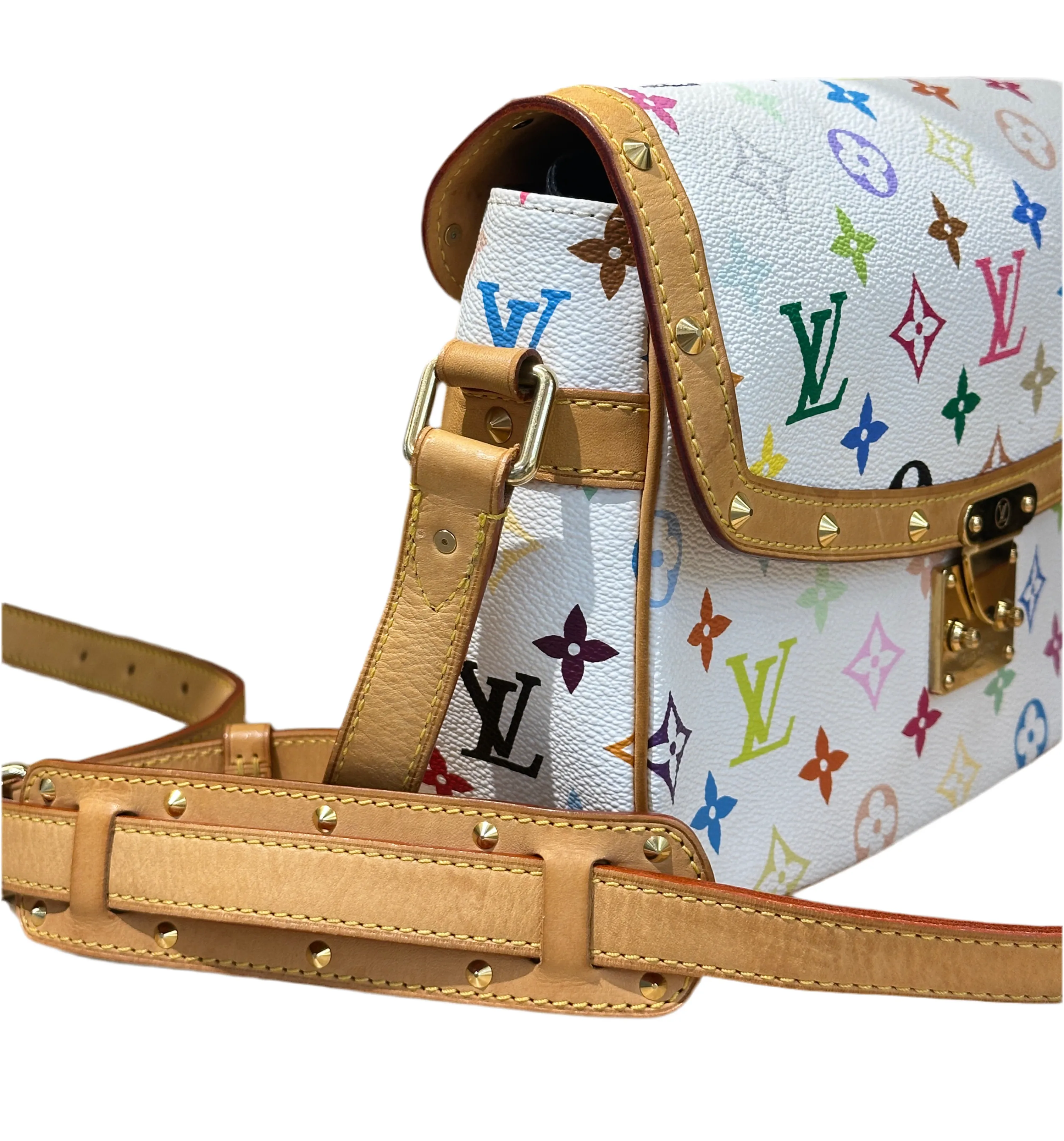 Louis Vuitton SologneMonogram Multicolore White (Pre-Loved)