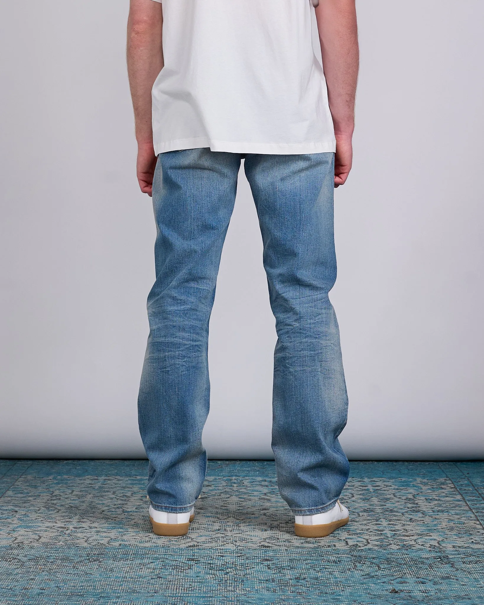 Maison Margiela MM6 Distressed Denim Jean Medium Blue