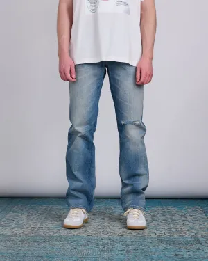 Maison Margiela MM6 Distressed Denim Jean Medium Blue