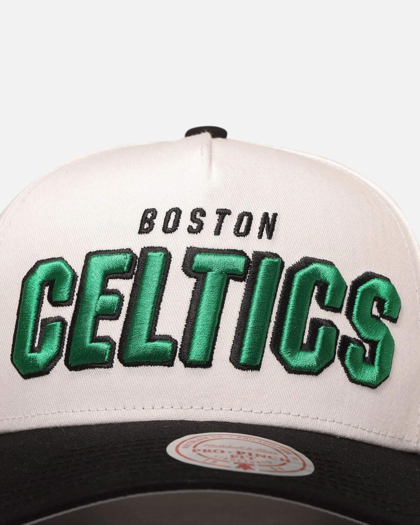 Mitchell & Ness Boston Celtics 'Draft Day' Pro Pinch Snapback White/Black