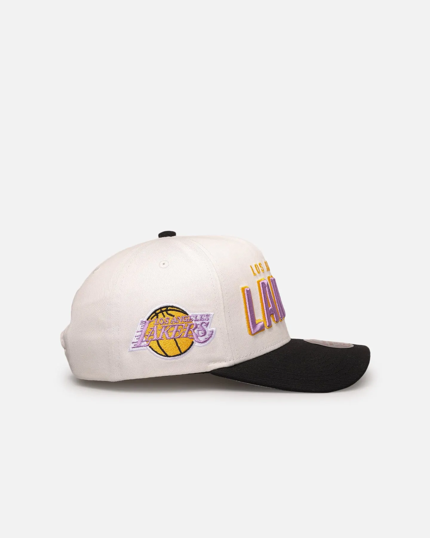 Mitchell & Ness Los Angeles Lakers 'Draft Day' Pro Pinch Snapback White/Black