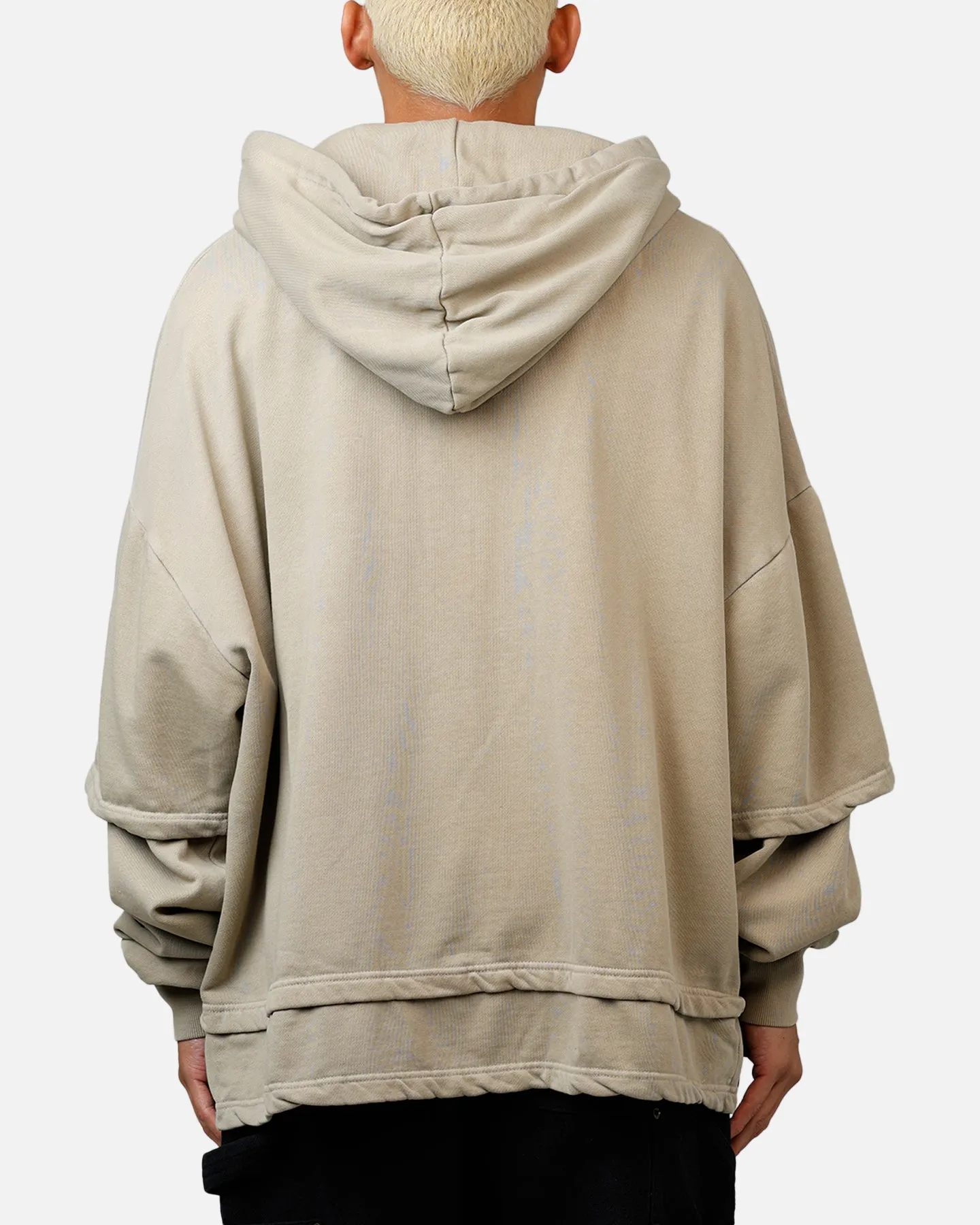 MNML Double Layer Zipper Sweater Washed Earth