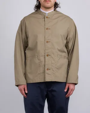 nanamica Band Collar Weather Cloth Jacket Taupe