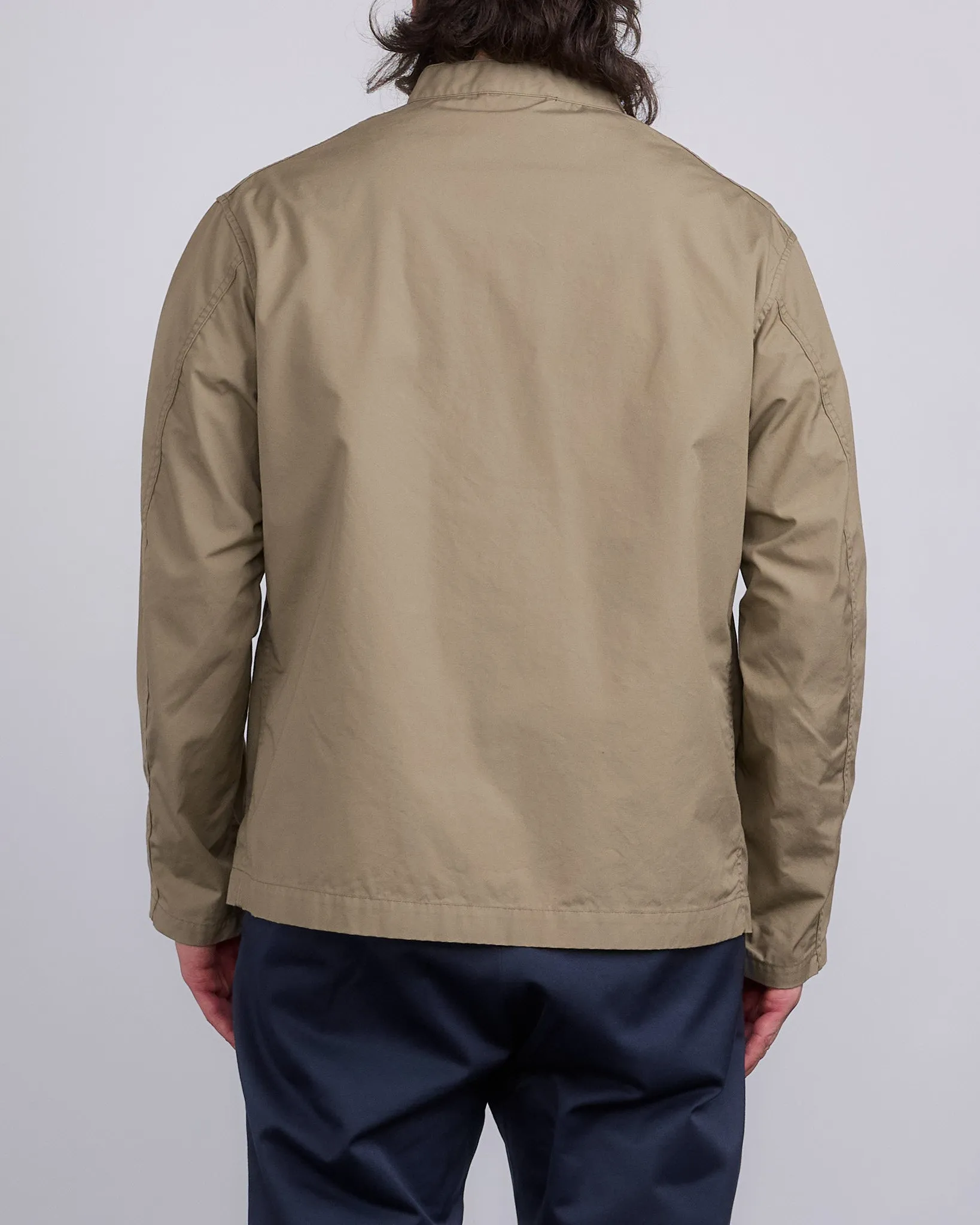 nanamica Band Collar Weather Cloth Jacket Taupe