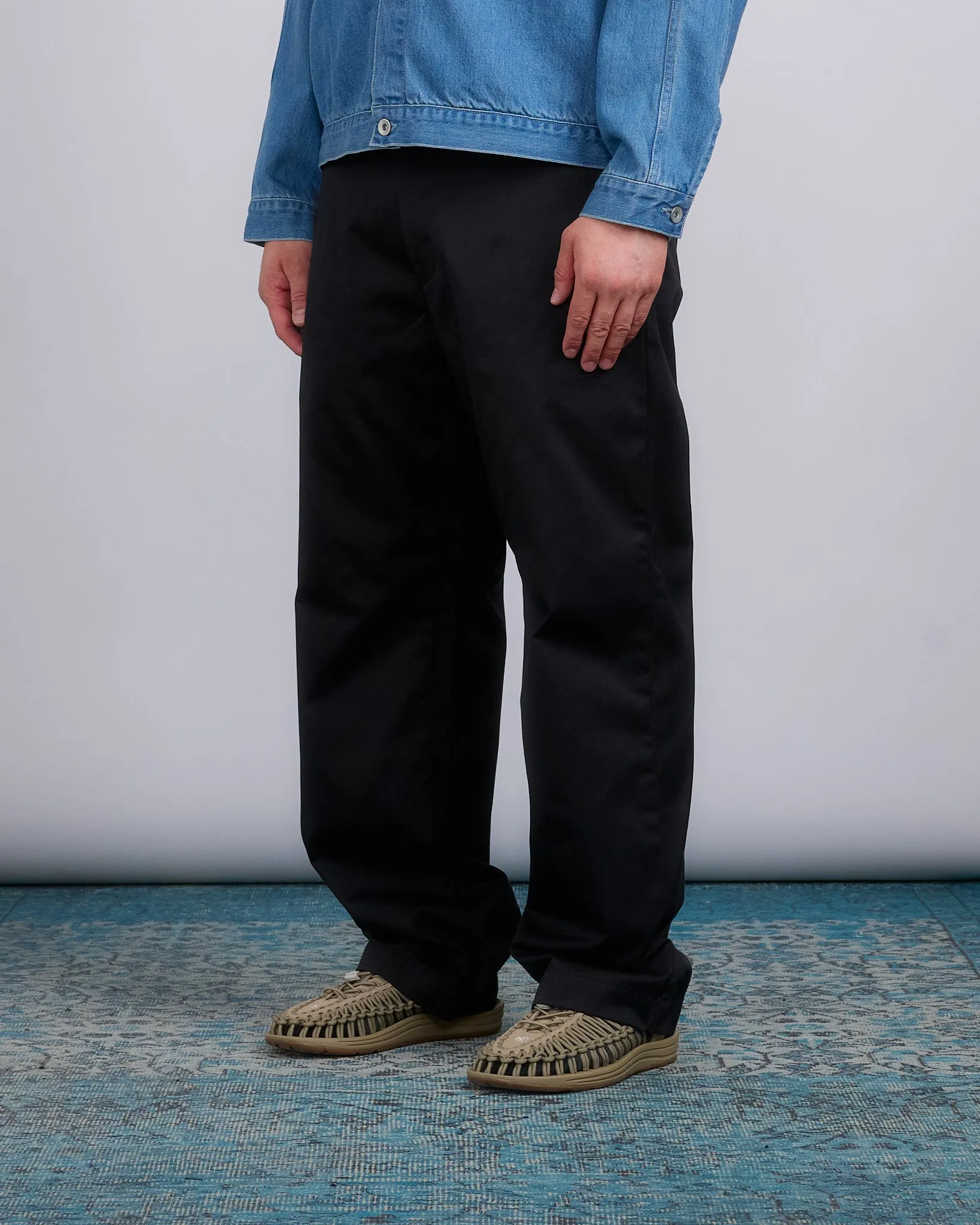 nanamica Wide Straight CCY Chino Pant Black