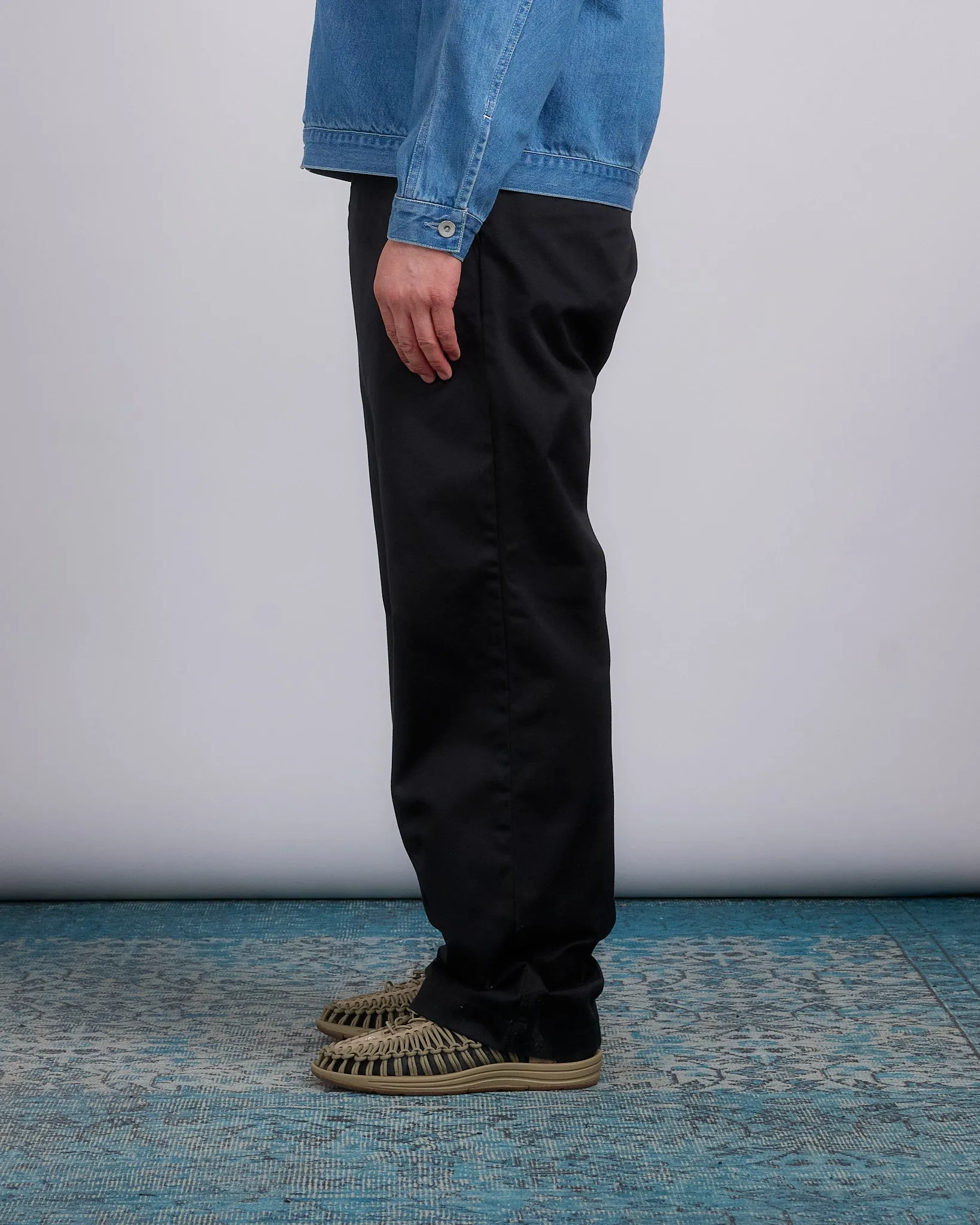 nanamica Wide Straight CCY Chino Pant Black