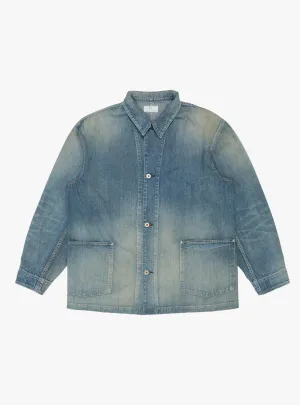 Nep Denim Coverall Jacket Blue