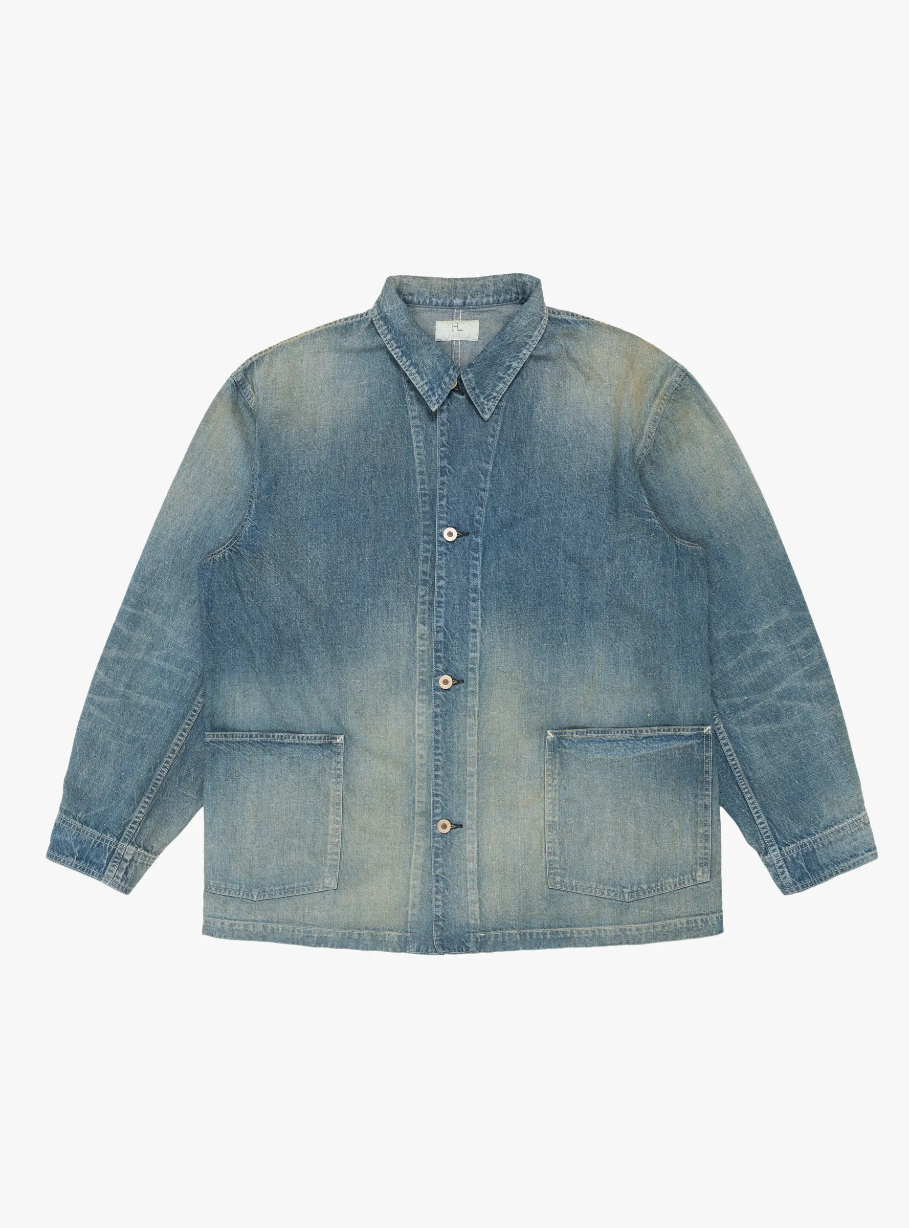 Nep Denim Coverall Jacket Blue
