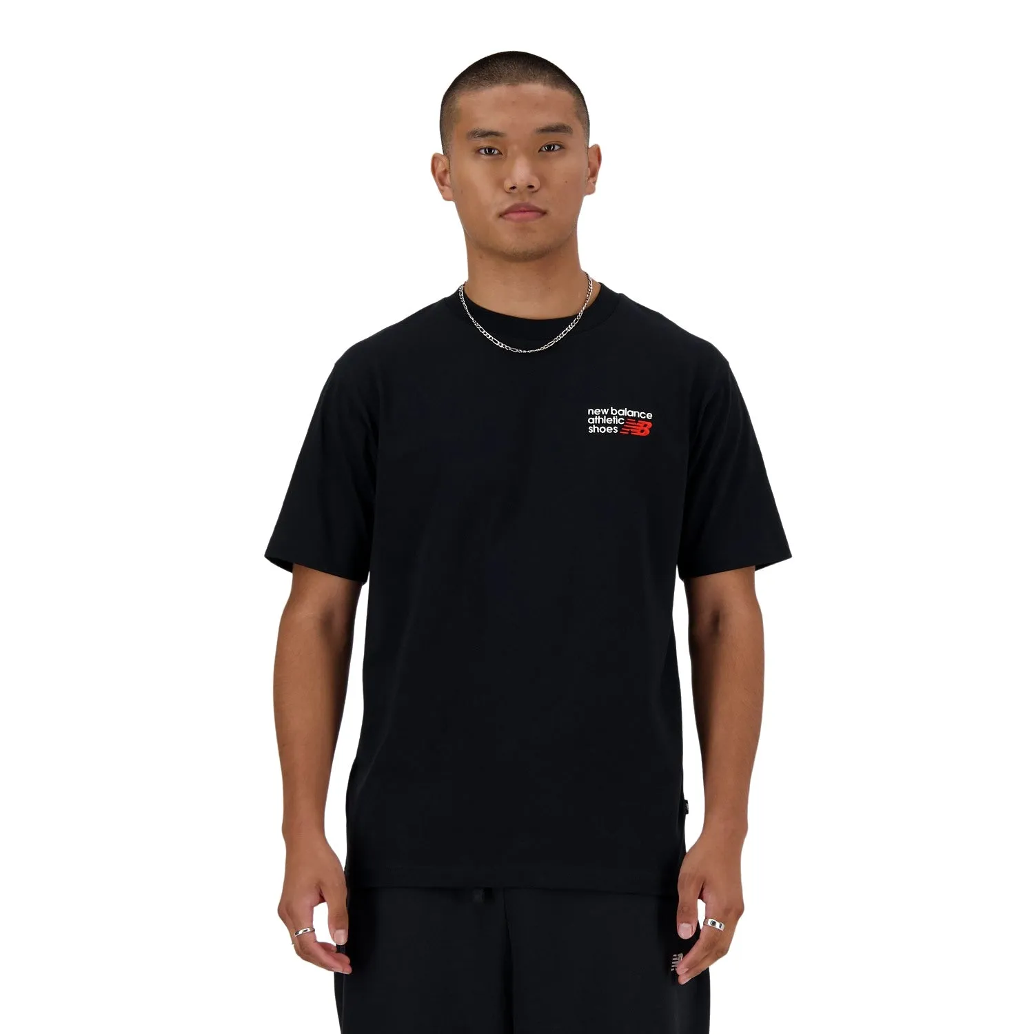 New Balance Men Athletics Premium Logo T-Shirt Black MT41908-BK
