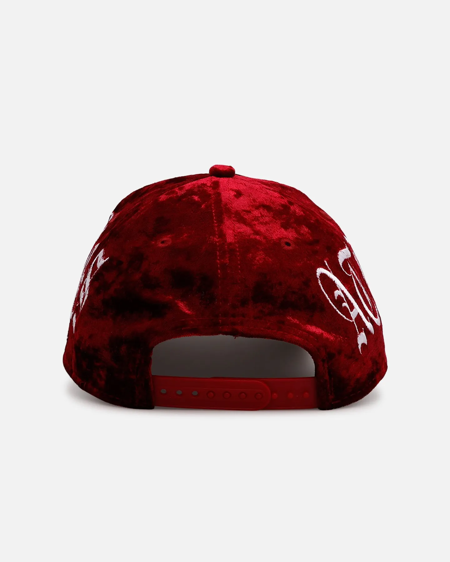 New Era Atlanta Braves 'Velvet Gothic Script' 9FORTY A-Frame Snapback Maroon