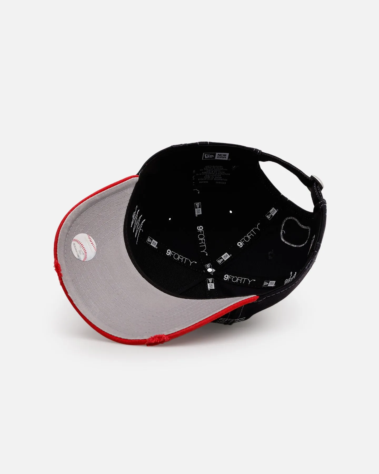 New Era Boston Red Sox 'Distressed And Worn' 9FORTY A-Frame Casual Strapback Navy/Red