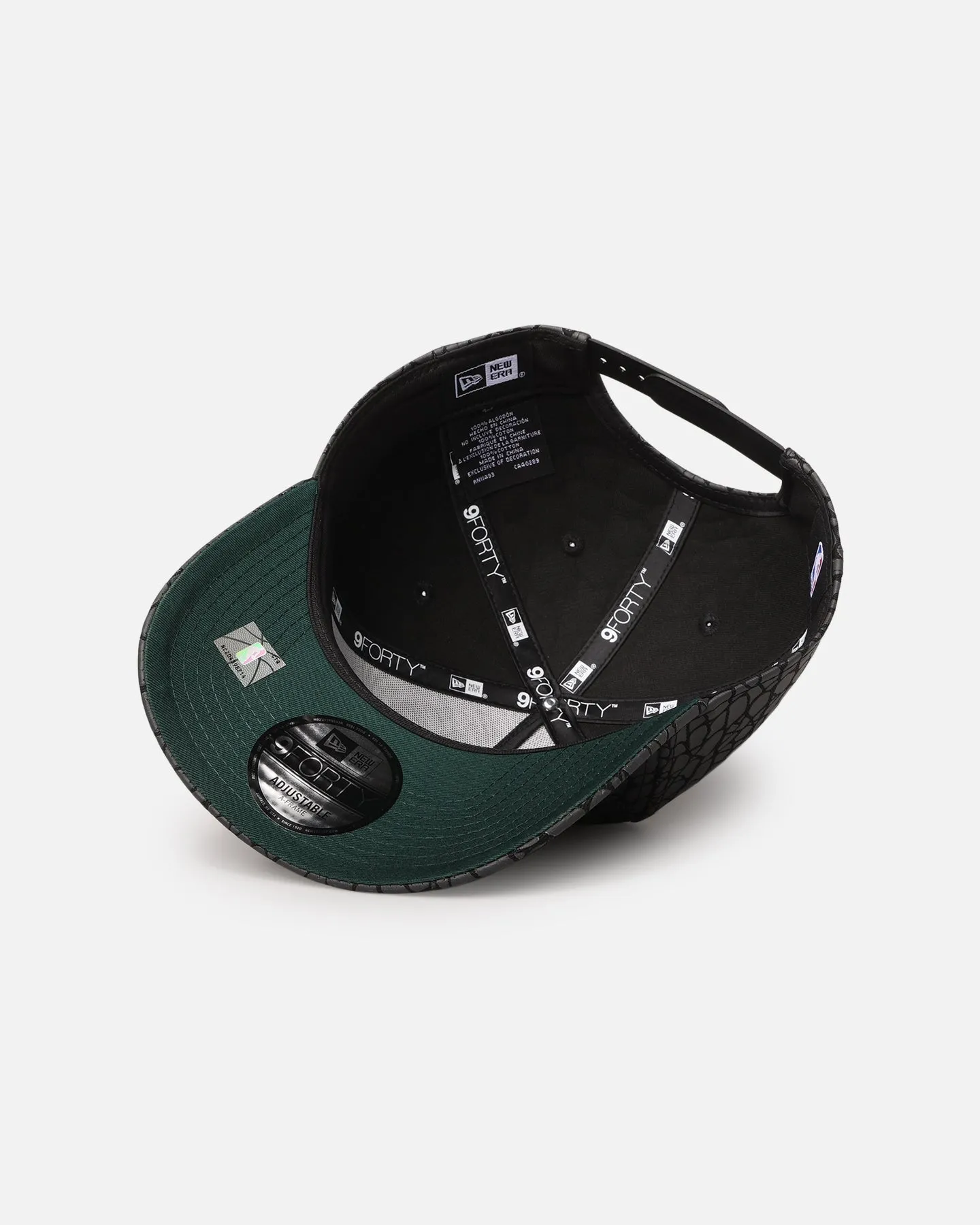 New Era Chicago Bulls 'Faux Croc' 9FORTY A-Frame Snapback Black