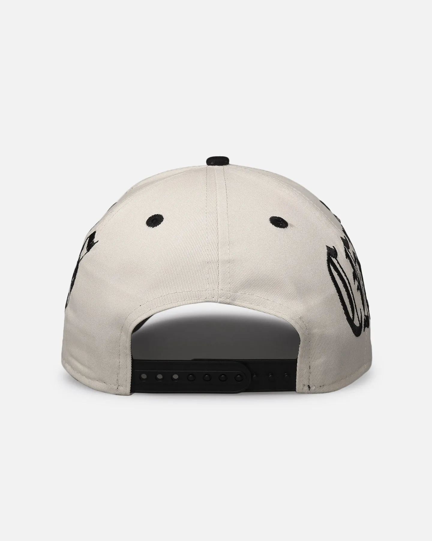 New Era Chicago Bulls 'Gothic Script Two Tone' 9FORTY A-Frame Snapback Chrome/Black
