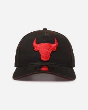 New Era Chicago Bulls 'Sunbleached' 9FORTY A-Frame Snapback Washed Black