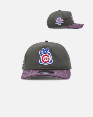 New Era Chicago Cubs 'Contrast Visor' Pre-Curved Golfer Snapback Moss/Plum