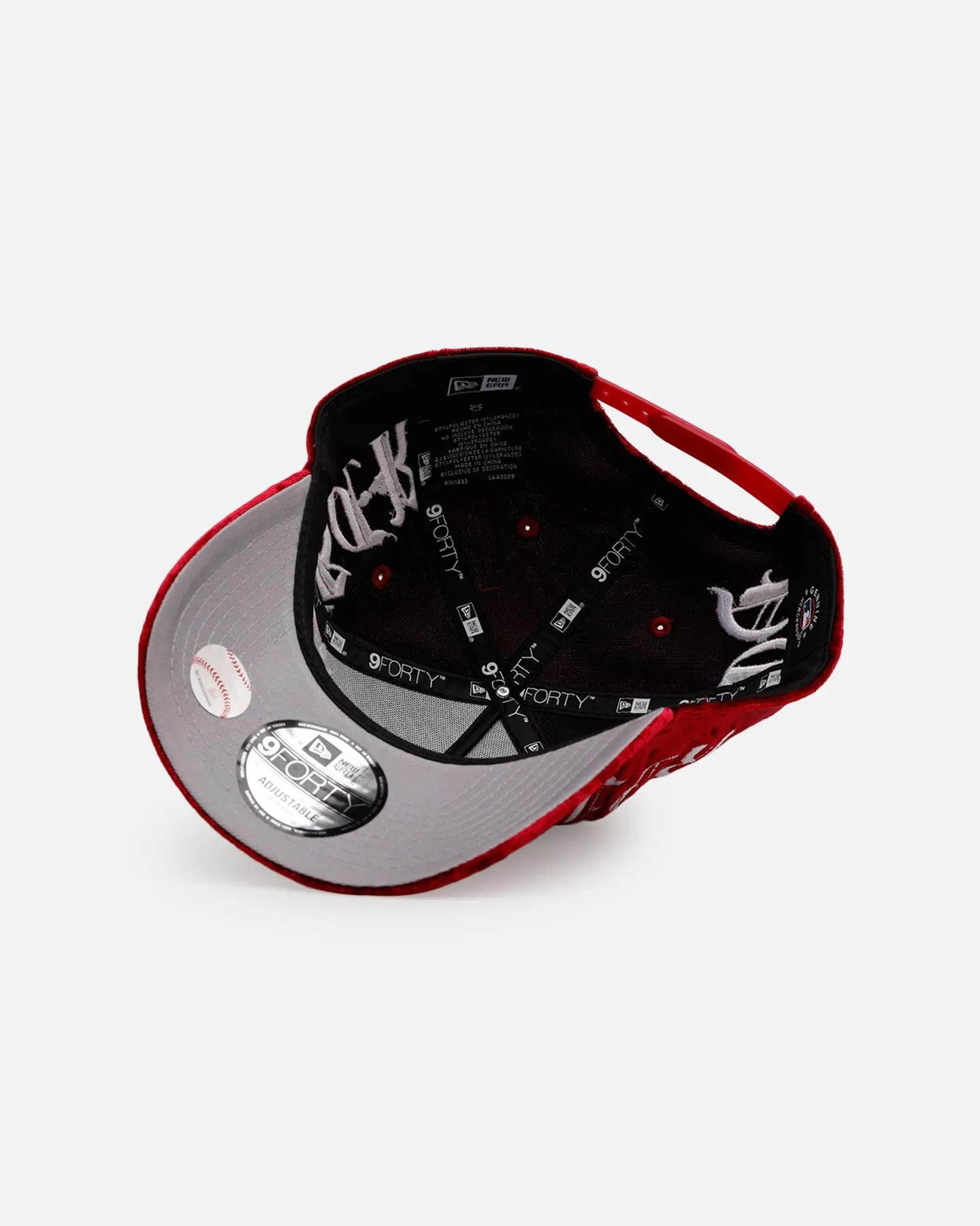 New Era Detroit Tigers 'Velvet Gothic Script' 9FORTY A-Frame Snapback Maroon