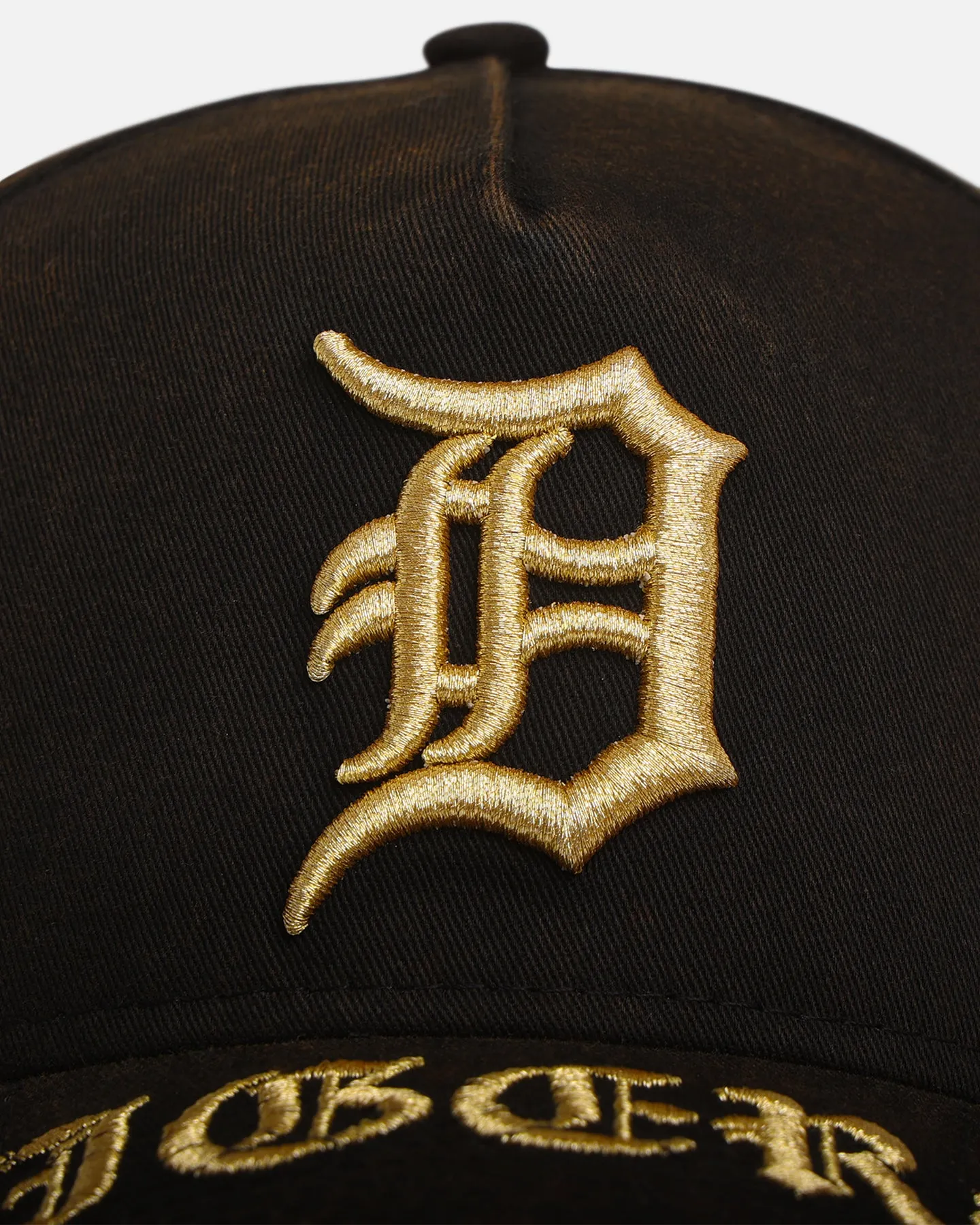 New Era Detroit Tigers 'Washed Gothic Visor' 9OFRTY A-Frame Snapback Black