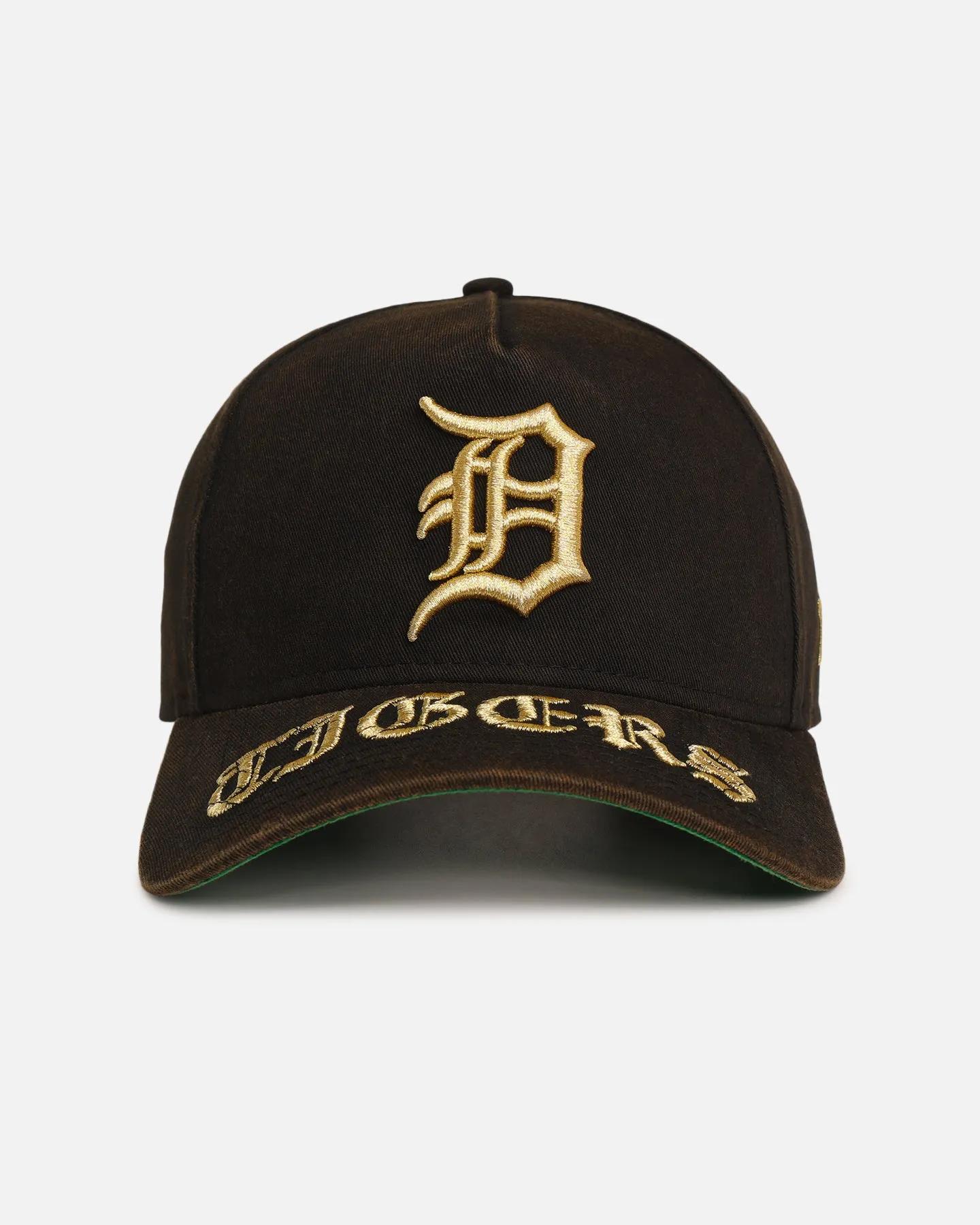 New Era Detroit Tigers 'Washed Gothic Visor' 9OFRTY A-Frame Snapback Black