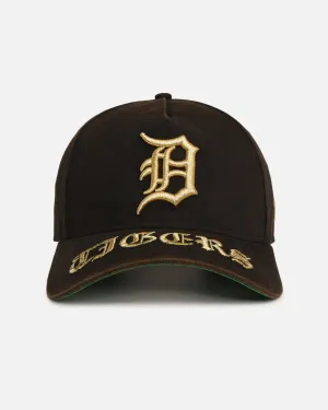 New Era Detroit Tigers 'Washed Gothic Visor' 9OFRTY A-Frame Snapback Black