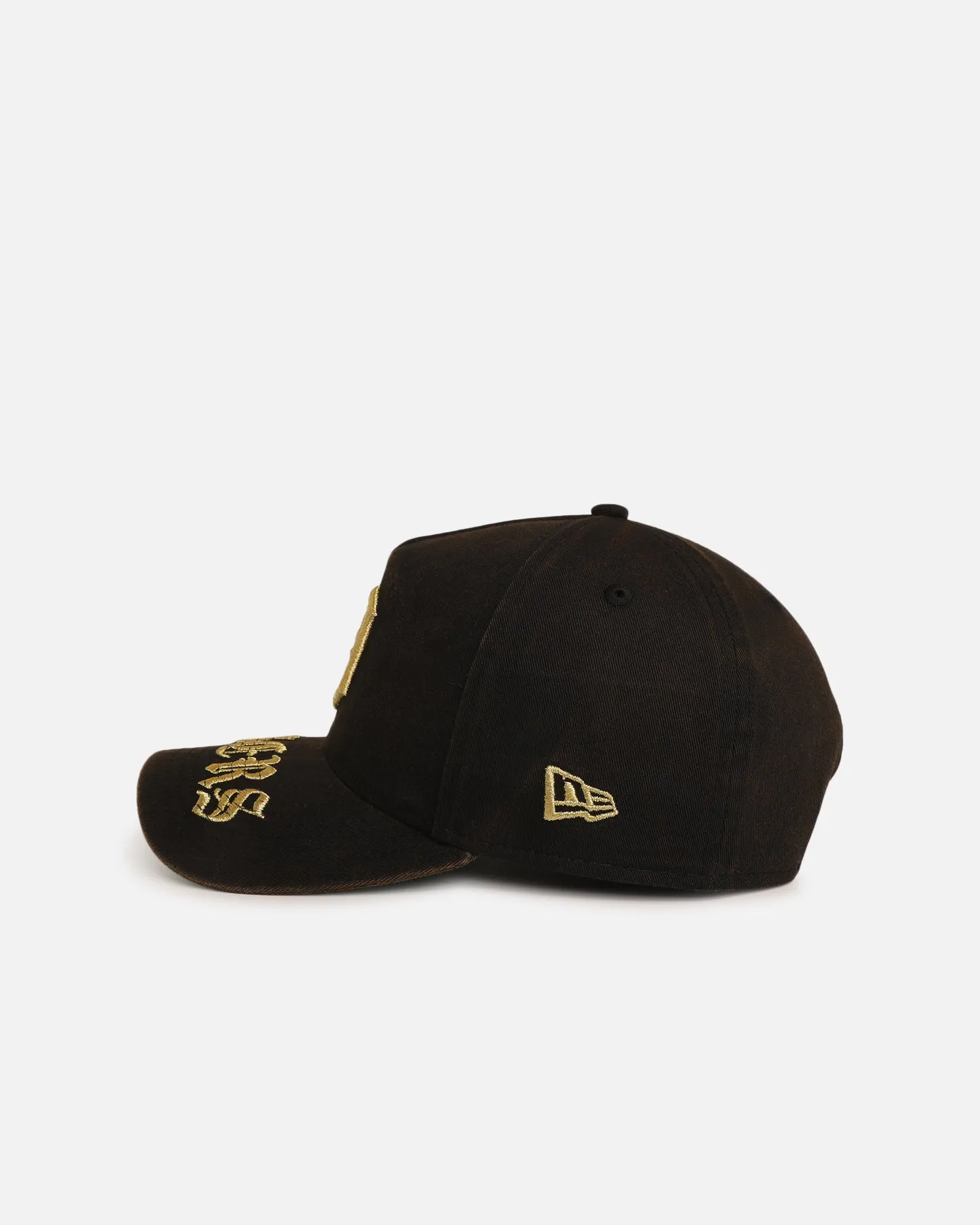 New Era Detroit Tigers 'Washed Gothic Visor' 9OFRTY A-Frame Snapback Black